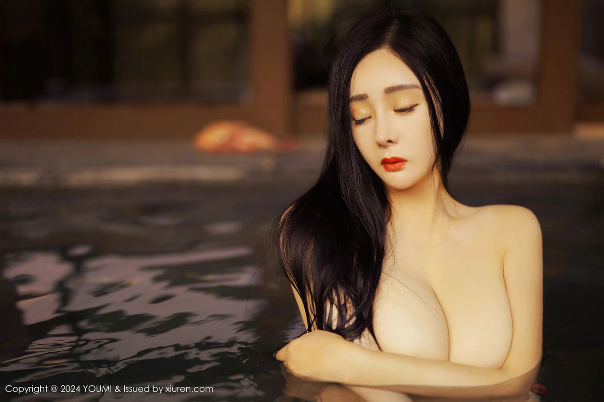 秀人集.com_[YouMi尤蜜荟]Vol.1058_模特允爾性感红色连衣短裙露粉色内衣秀丰腴身姿撩人诱惑写真51P