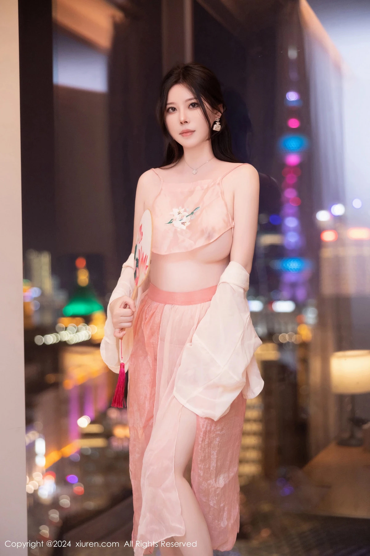 秀人集.com_[XiuRen秀人网]No.8503_模特白茹雪私房性感粉色薄纱古装服饰秀丰腴身材撩人诱惑写真73P