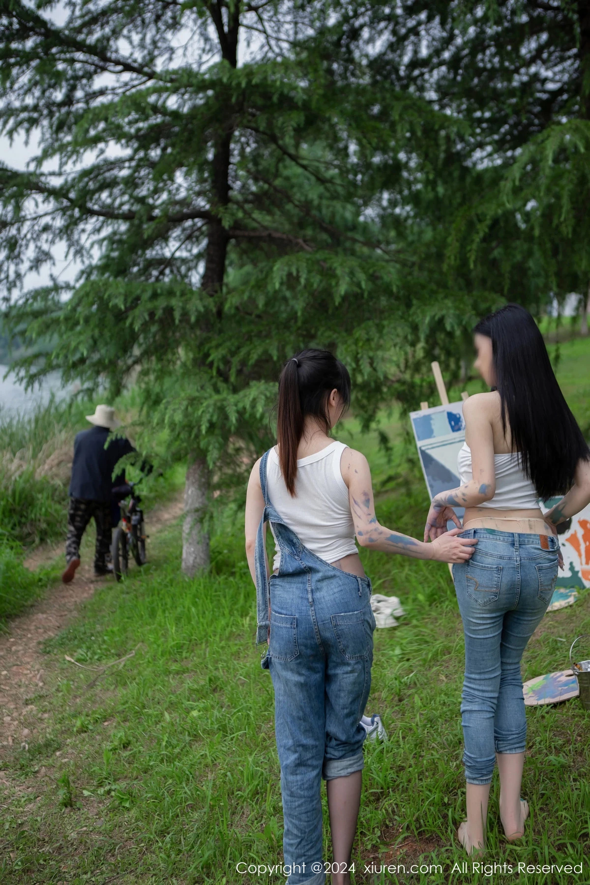 秀人集.com_[XiuRen秀人网]No.8638_模特合集豆瓣酱户外性感白T配牛仔裤露超薄丝袜秀美腿诱惑写真73P