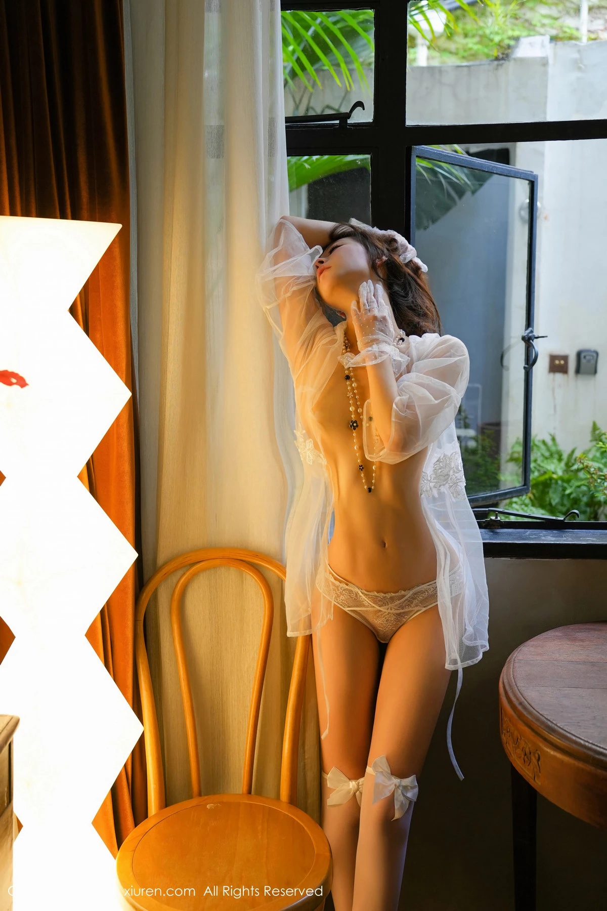 秀人集.com_[XiuRen秀人网]No.8764_模特喵喵JOJO性感白色透明情趣内衣配白丝袜秀曼妙身姿诱惑写真58P