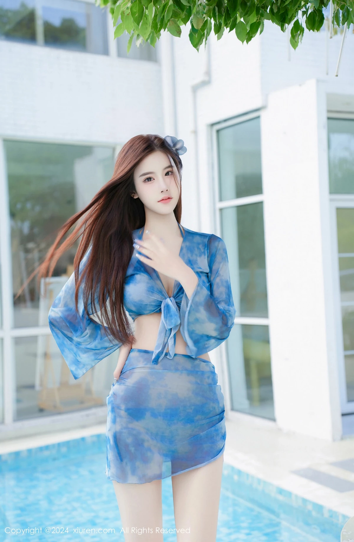 秀人集.com_[XiuRen秀人网]No.8779_模特Erikaki泳池场景性感蓝色比基尼秀曼妙身姿撩人诱惑写真78P