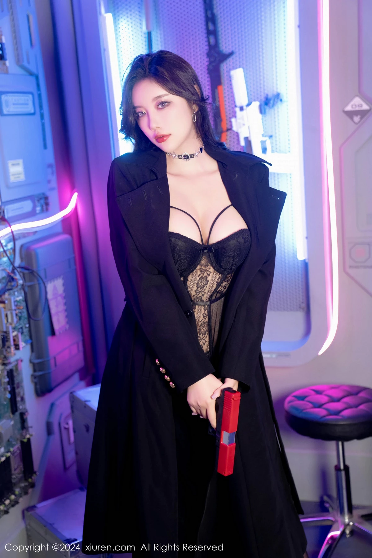 秀人集.com_[XiuRen秀人网]No.8776_女神杨晨晨Yome黑色渔网连体衣+黑色情趣蕾丝内衣惹火诱惑写真90P