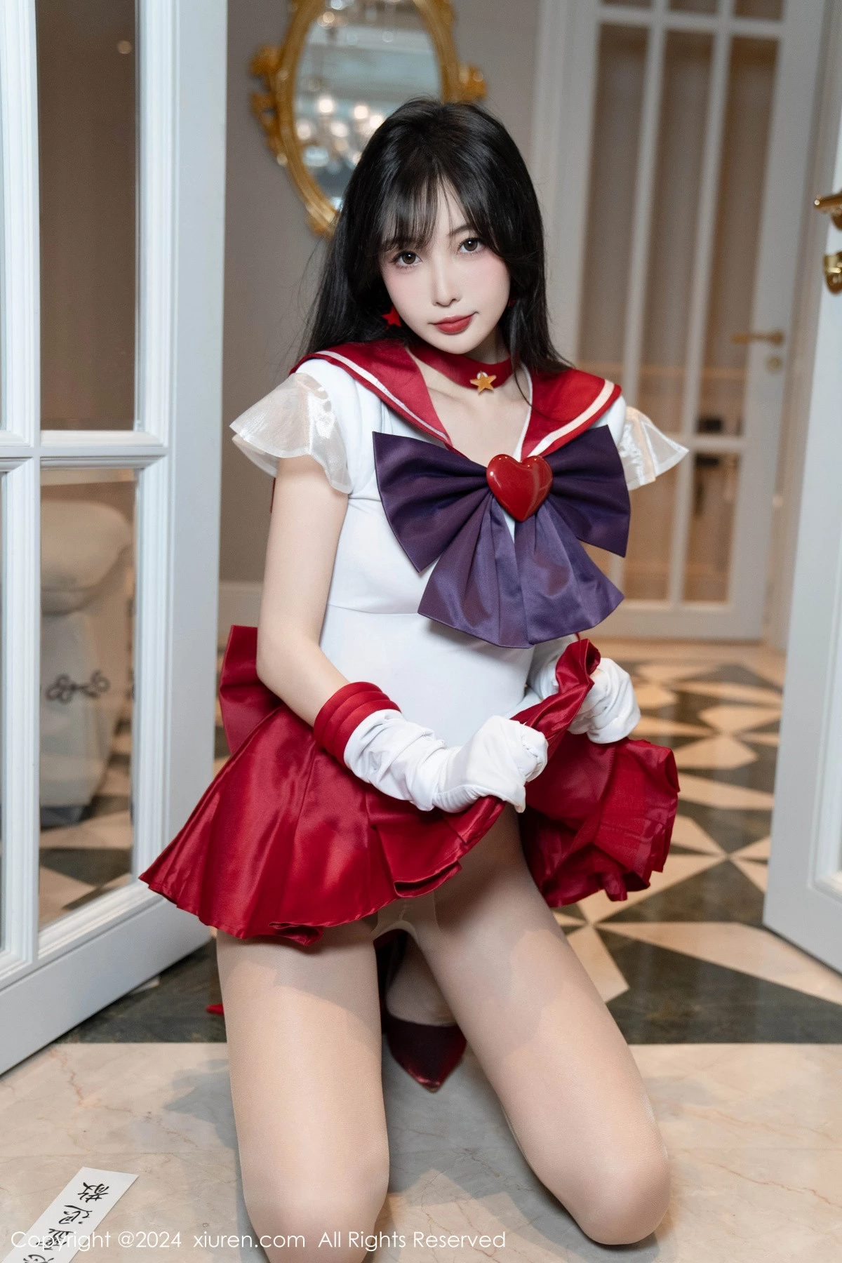 秀人集.com_[XiuRen秀人网]No.8800_模特林星阑性感白色上衣配红短裙露超薄肉丝秀曼妙身姿诱惑写真80P