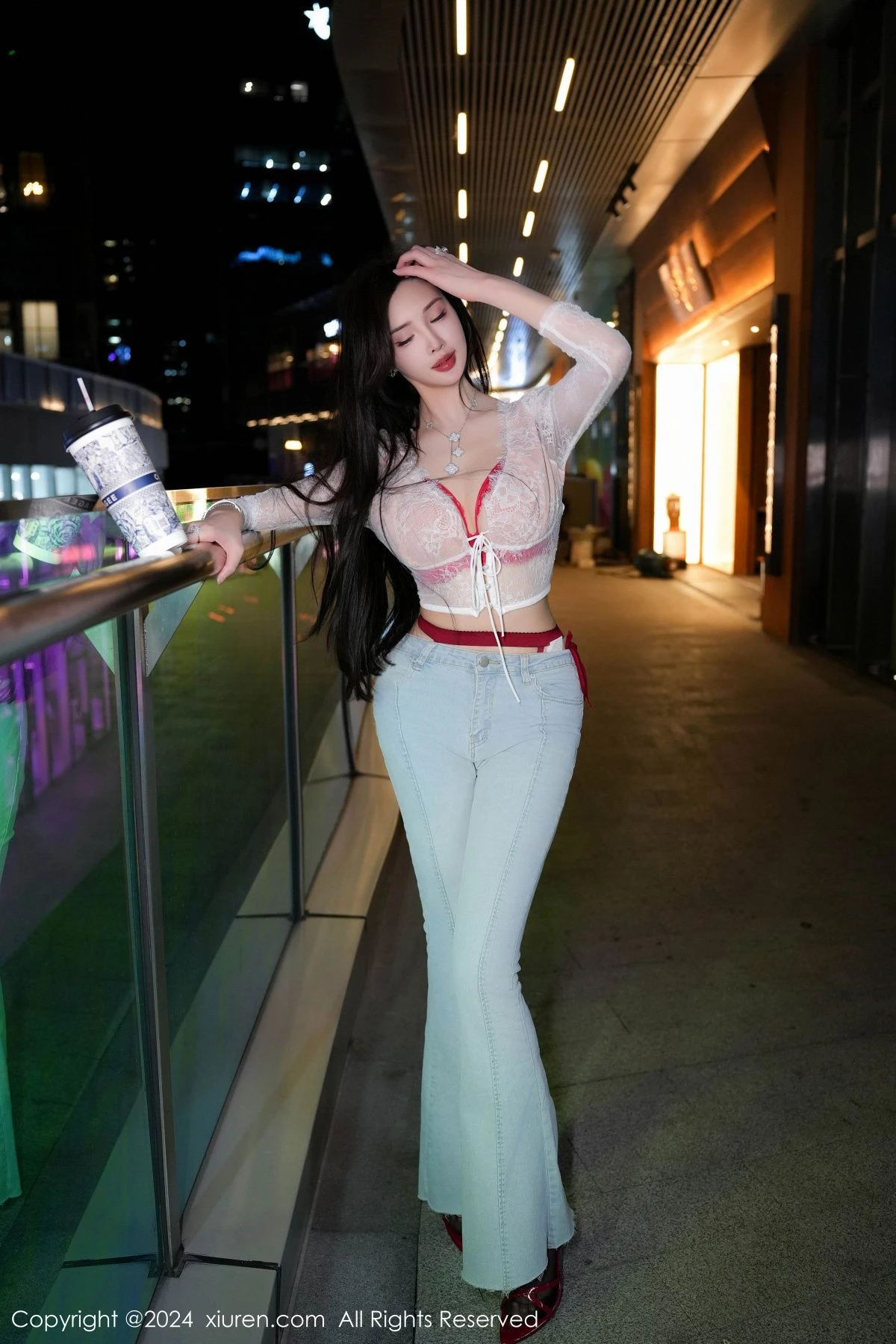 秀人集.com_[XiuRen秀人网]No.8846_女神Carol周妍希X性感红色内衣配黑丝吊袜秀完美身材诱惑写真58P