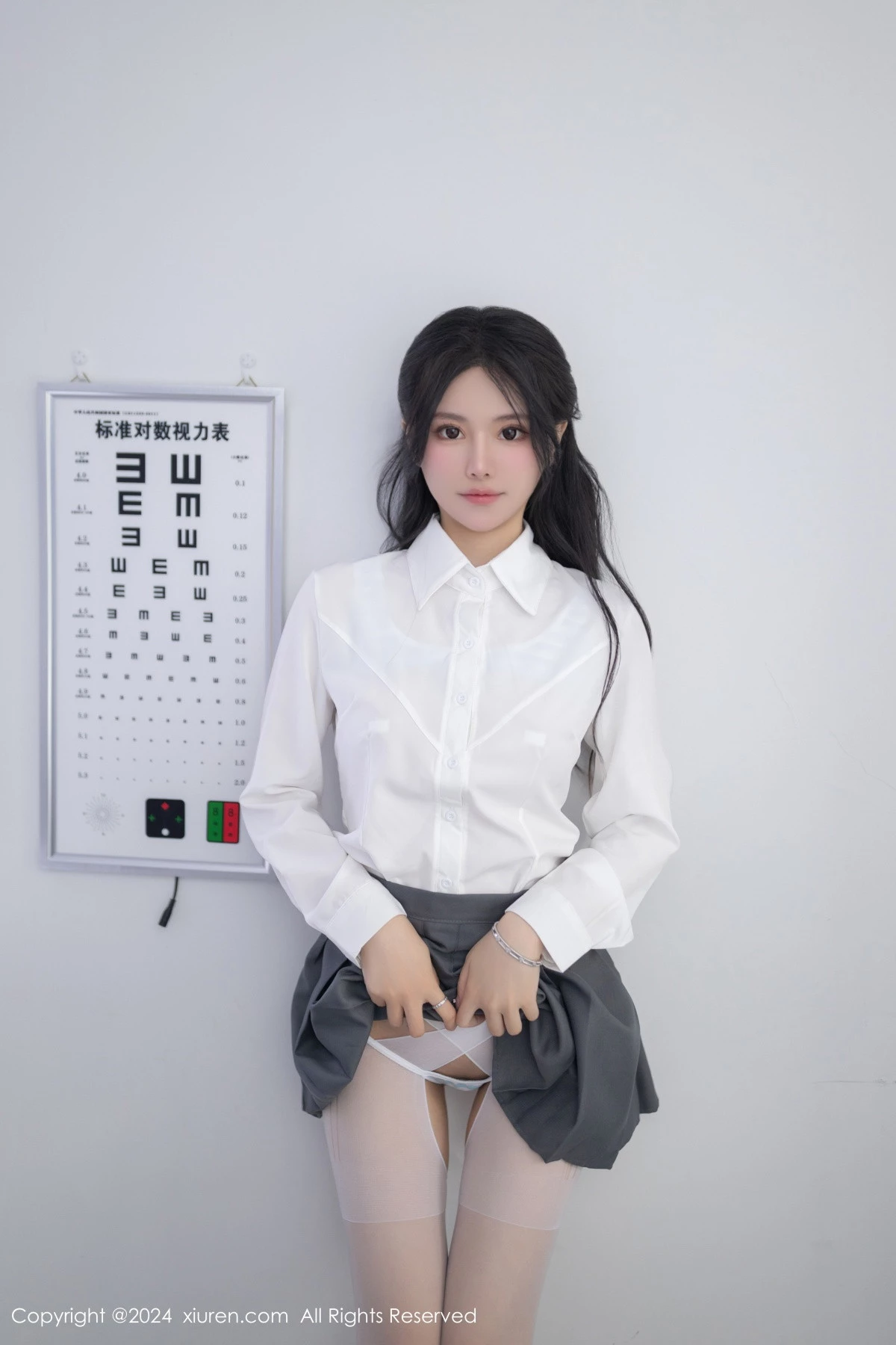 秀人集.com_[XiuRen秀人网]No.8852_模特幼幼私房性感白色JK制服配白色丝袜秀曼妙身姿惹火诱惑写真80P