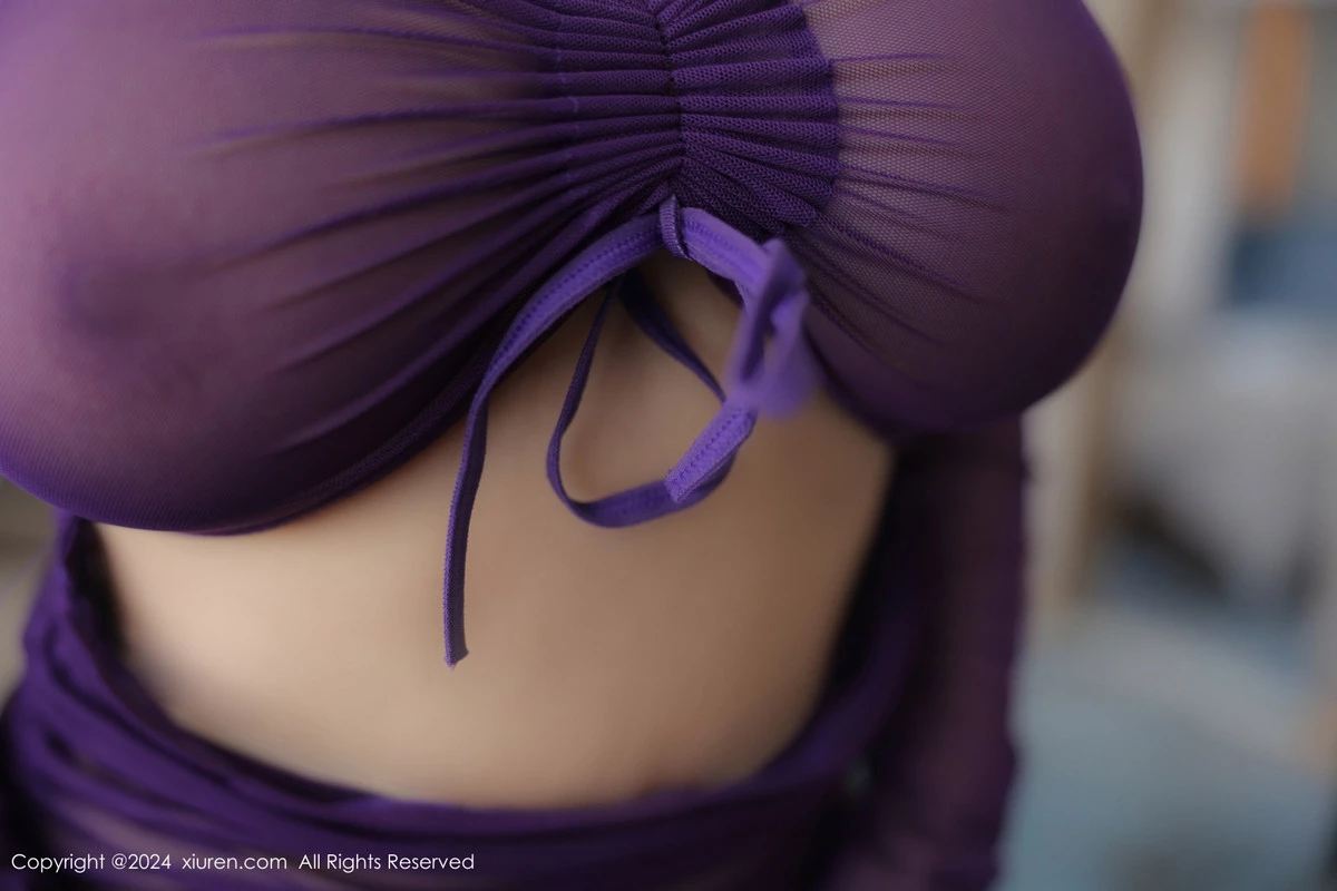 秀人集.com_[XiuRen秀人网]No.8992_模特娜娜子yy性感紫色情趣服饰配超薄肉丝秀丰乳肥臀诱惑写真83P