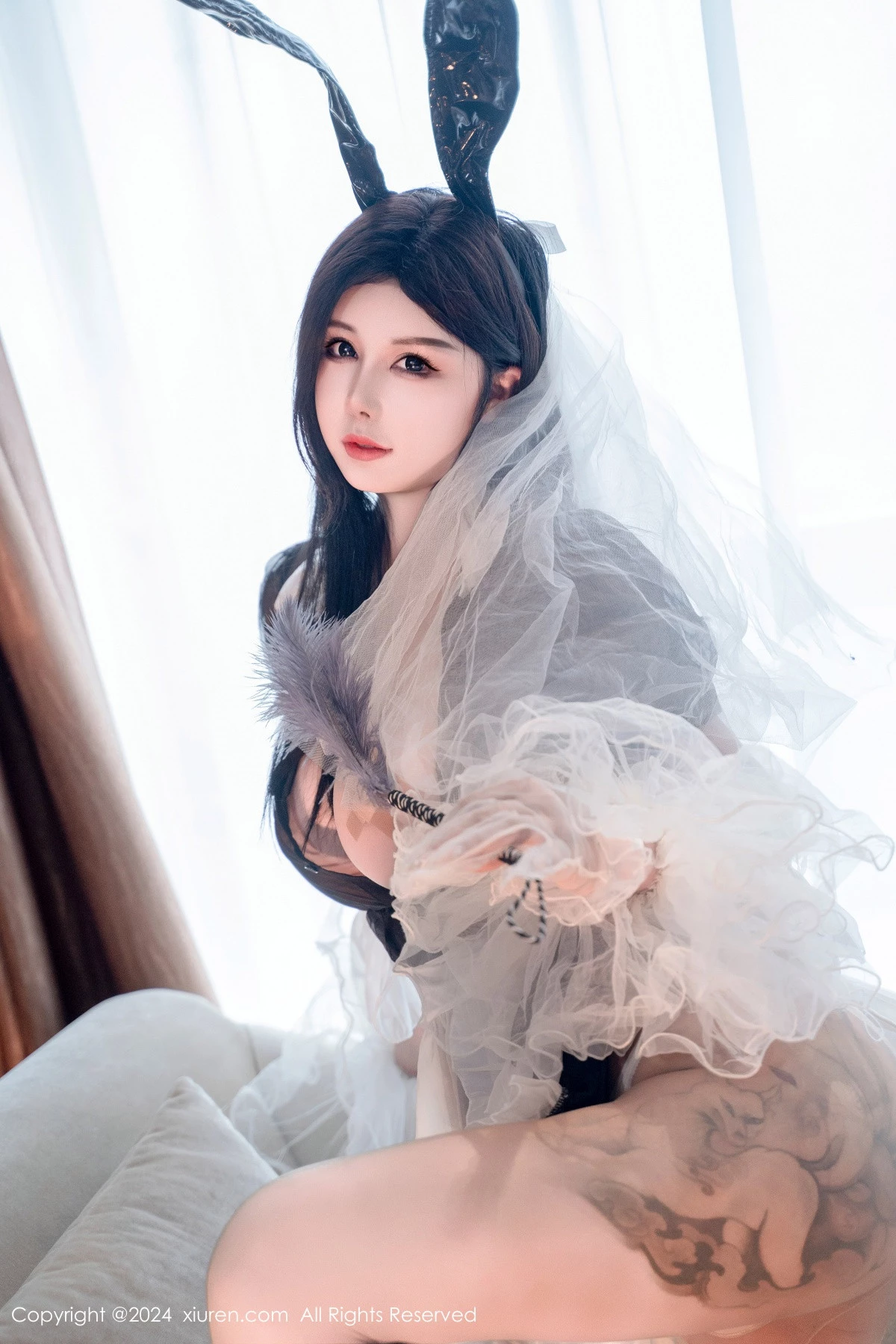 秀人集.com_[XiuRen秀人网]No.9010_模特陈芊儿私房性感兔女郎装扮黑色薄纱秀丰满身材惹火诱惑写真81P