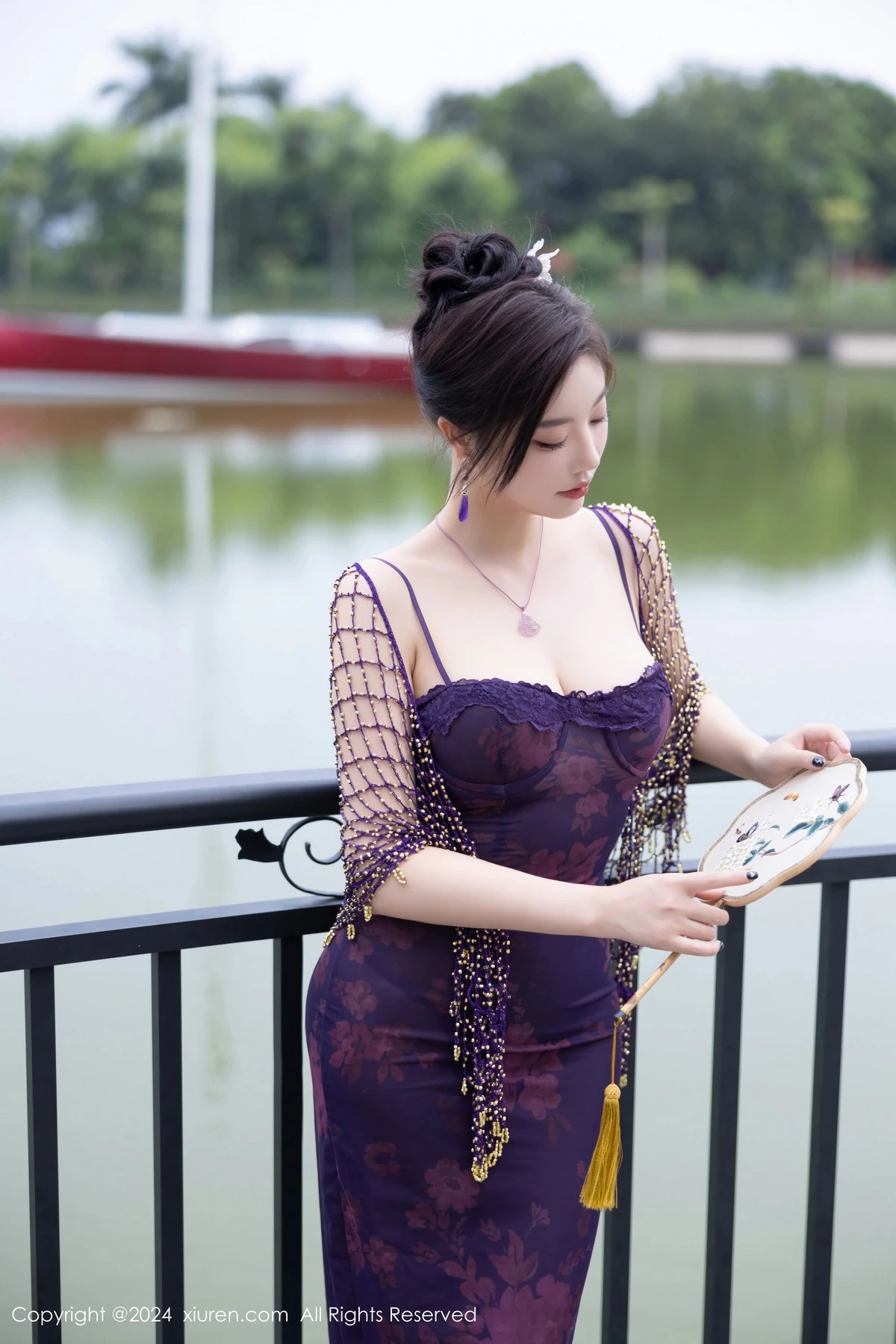 秀人集.com_[XiuRen秀人网]No.9092_女神杨晨晨Yome性感紫色情趣服配紫色丝袜秀丰腴身材诱惑写真80P