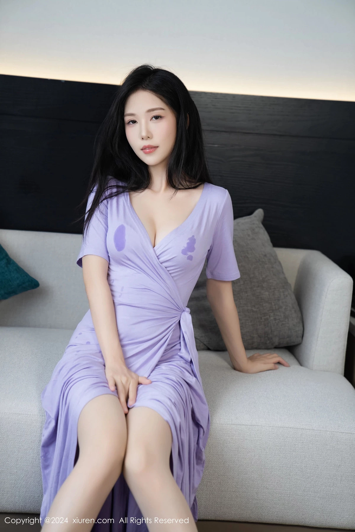 秀人集.com_[XiuRen秀人网]No.9094_模特利世性感紫色连衣裙露灰色内衣配肉丝袜秀曼妙身姿诱惑写真100P