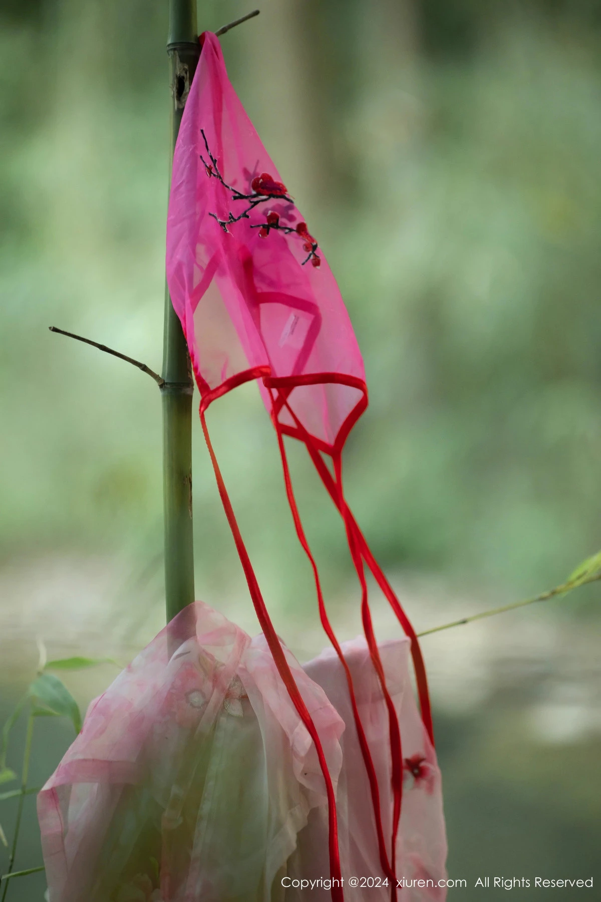 秀人集.com_[XiuRen秀人网]No.9100_模特诗诗kiki户外性感粉色古风薄纱服饰秀丰腴身姿惹火诱惑写真70P
