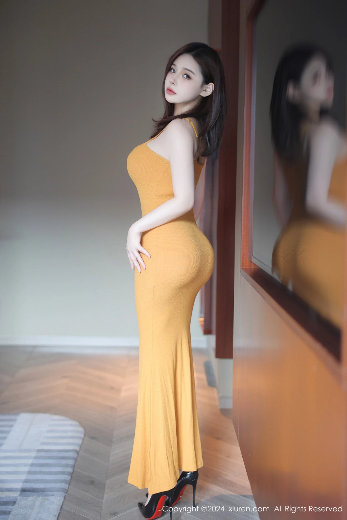 秀人集.com_[XiuRen秀人网]No.9103_新人模特麻布学妹性感浅色吊裙+渔网连体黑丝秀凹凸身材诱惑写真80P