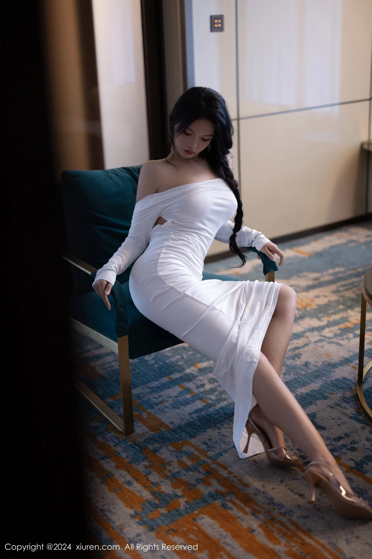 秀人集.com_[XiuRen秀人网]No.9115_模特娜比性感白色连衣裙+黑色蕾丝情趣内衣秀凹凸身材诱惑写真81P