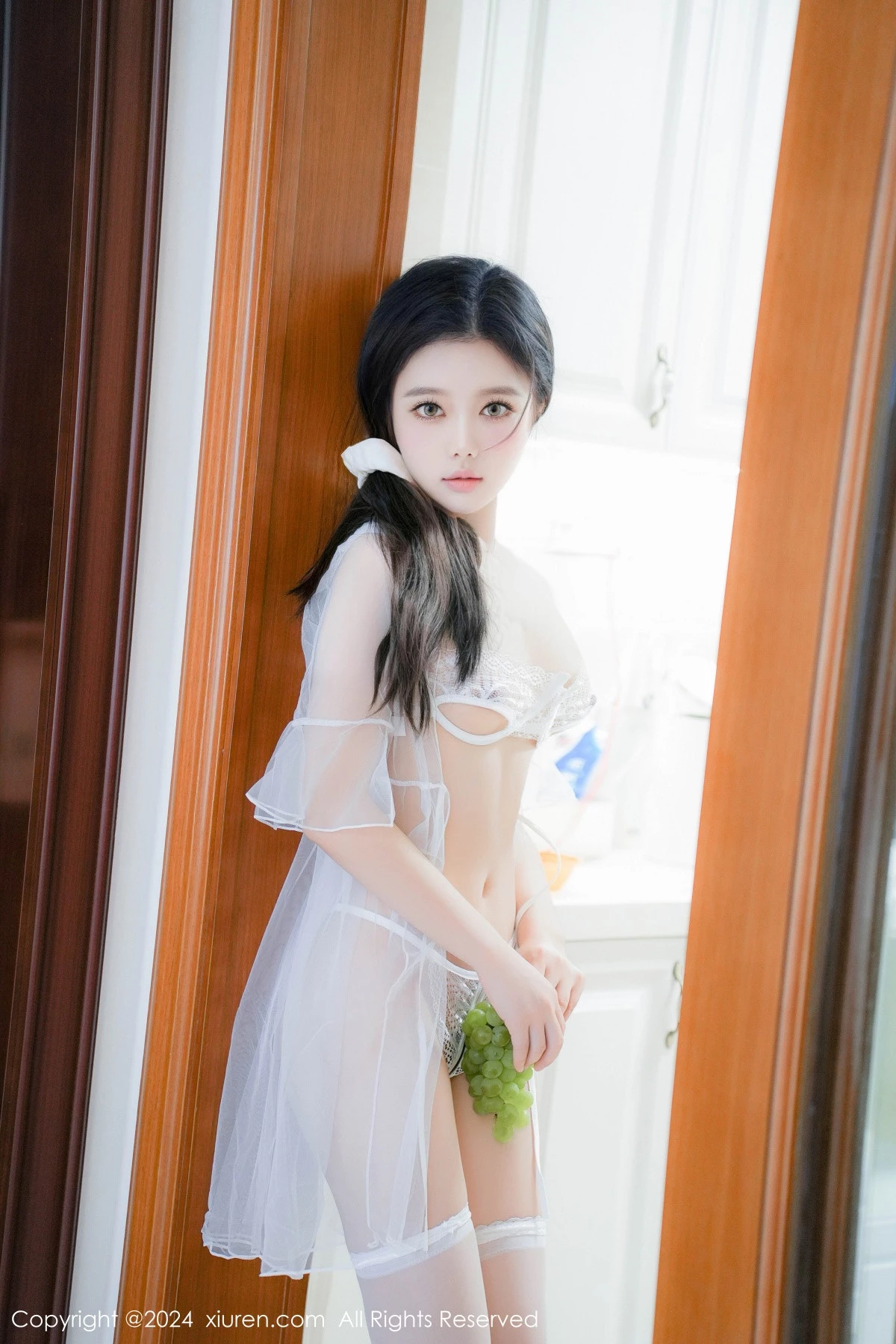秀人集.com_[XiuRen秀人网]No.9031_新人模特于诺诺ise性感白色网纱轻透服饰配白丝袜秀美腿诱惑写真89P
