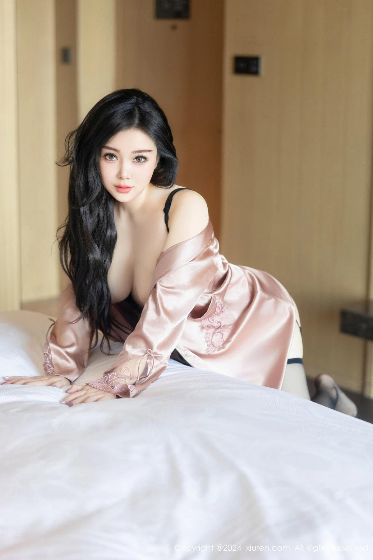 秀人集.com_[XiuRen秀人网]No.9159_新人模特白洁bessie黑色情趣内衣配黑丝吊袜秀丰乳美臀诱惑写真67P