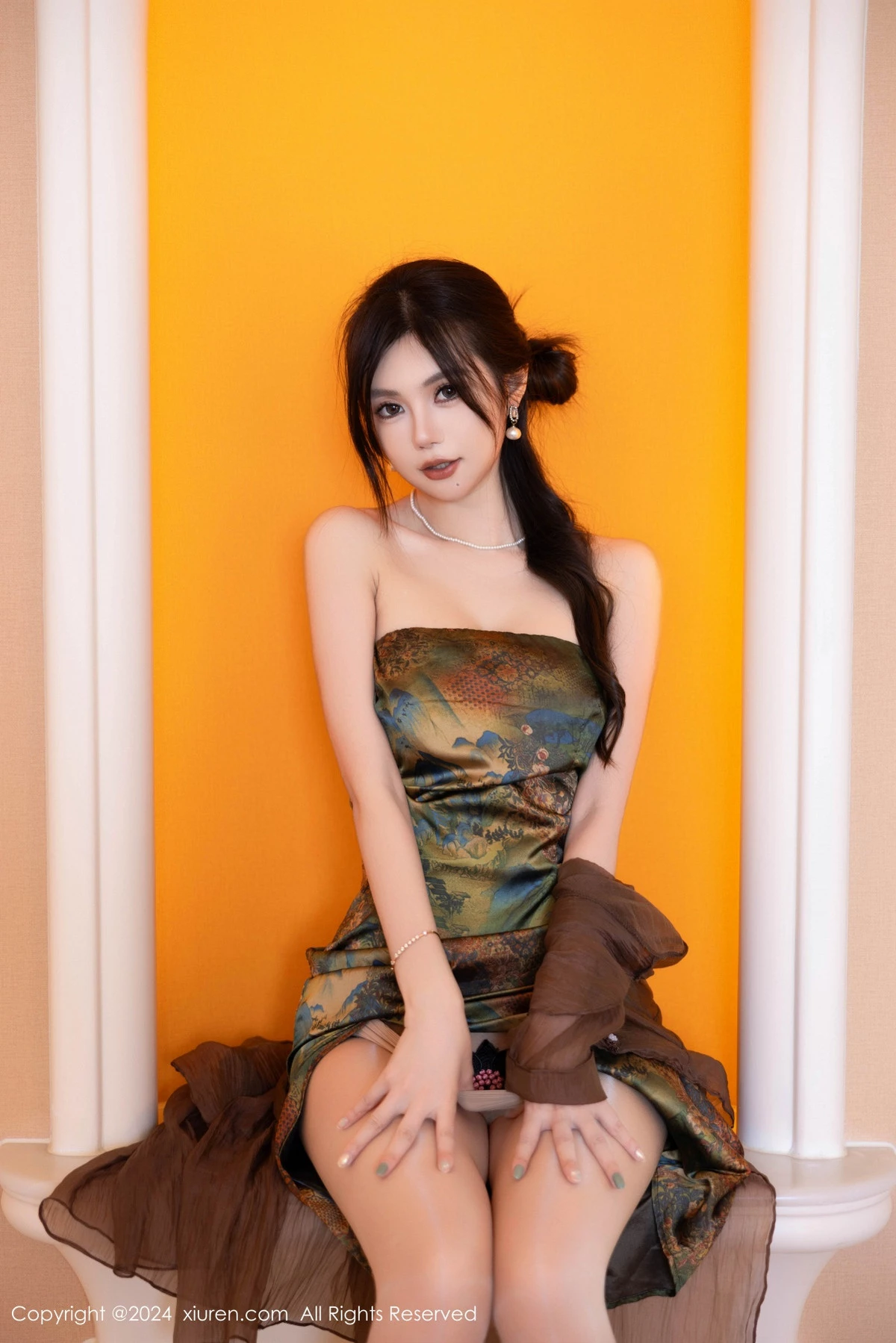 秀人集.com_[XiuRen秀人网]No.9161_模特绮里嘉ula性感带图案短裙配闪亮肉丝秀曼妙身姿诱惑写真81P