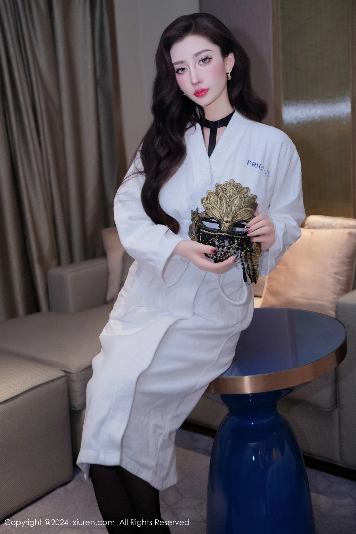 秀人集.com_[XiuRen秀人网]No.9198_模特蕾蕾醒了没黑色异域风情服饰配黑丝袜秀浑圆翘臀诱惑写真82P