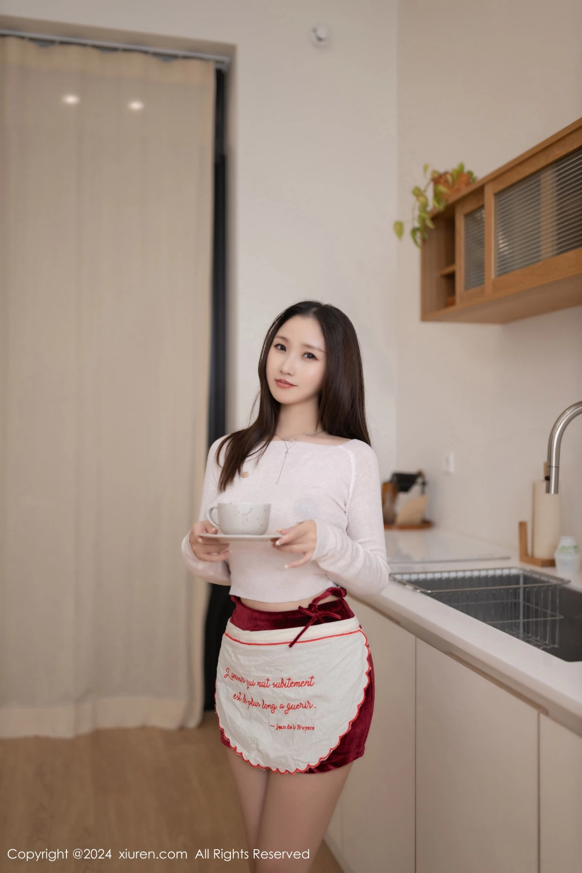 秀人集.com_[XiuRen秀人网]No.9255_模特杏子Yada性感白色T恤露黑色蕾丝内衣秀曼妙身姿诱惑写真82P