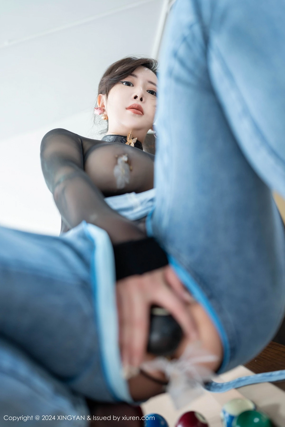 秀人集.com_[XINGYAN星颜社]VOL.278_模特王婉悠Queen性感黑色薄透连体丝袜秀丰满身材诱惑写真81P