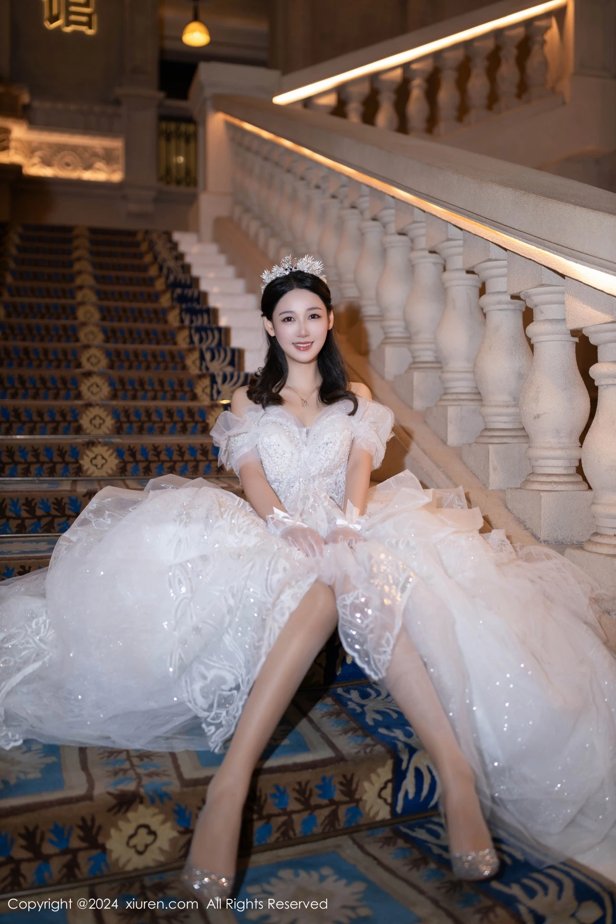 秀人集.com_[XiuRen秀人网]No.9283_模特唐安琪性感白色婚纱露白色内衣配超薄肉丝秀美腿诱惑写真86P