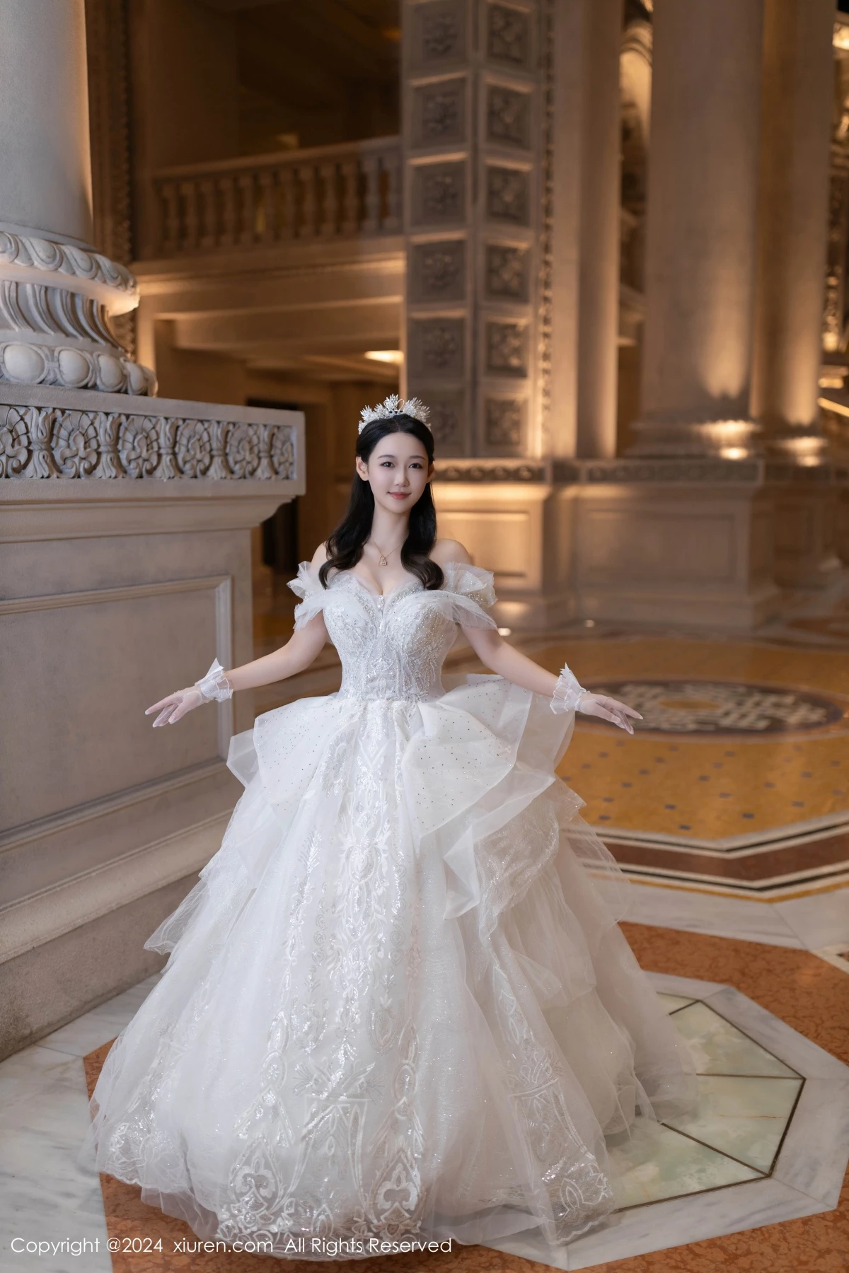 秀人集.com_[XiuRen秀人网]No.9283_模特唐安琪性感白色婚纱露白色内衣配超薄肉丝秀美腿诱惑写真86P