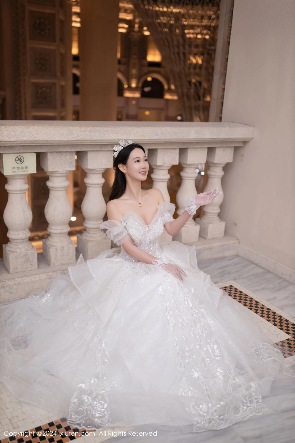 秀人集.com_[XiuRen秀人网]No.9283_模特唐安琪性感白色婚纱露白色内衣配超薄肉丝秀美腿诱惑写真86P