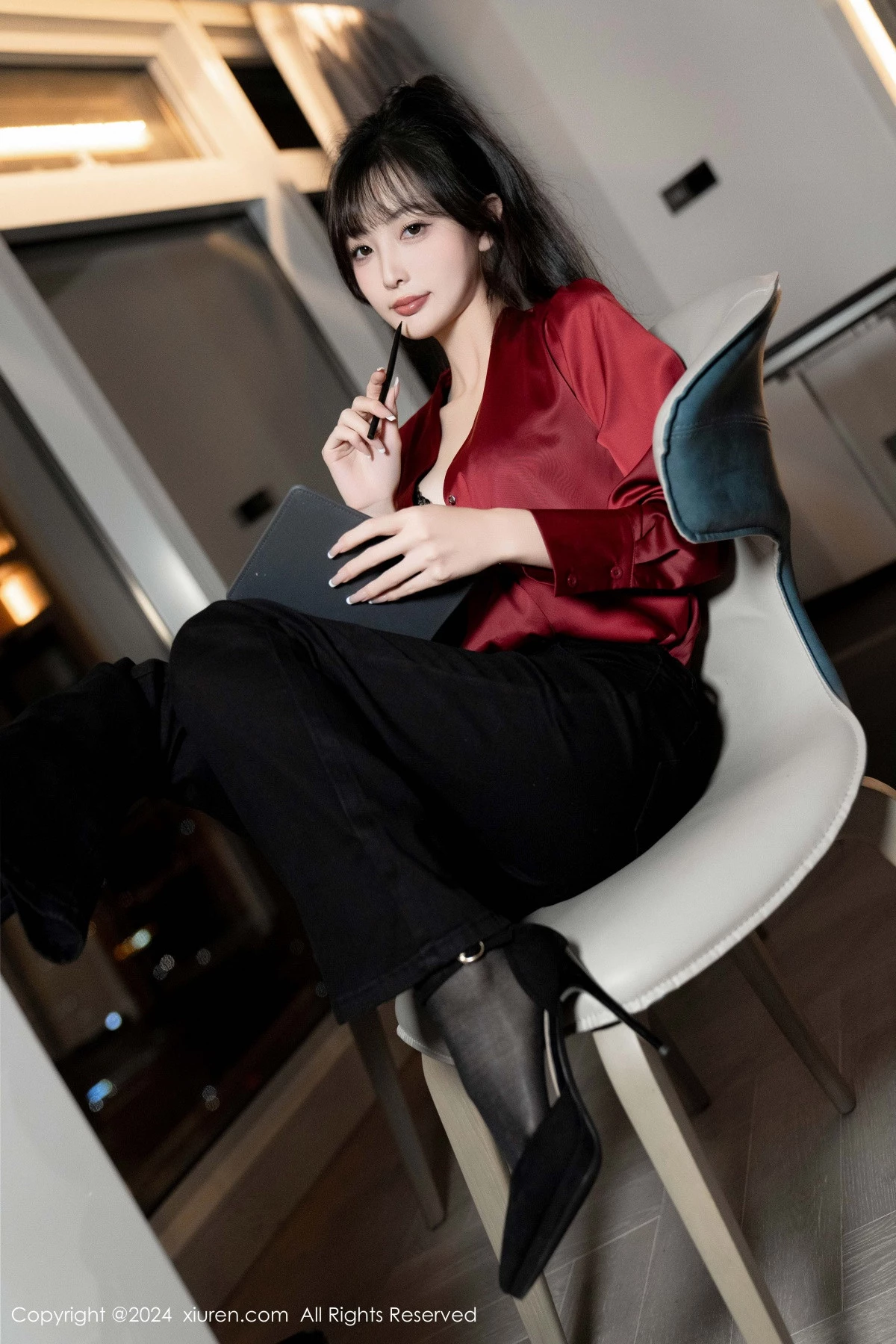 秀人集.com_[XiuRen秀人网]No.9299_模特林星阑私房性感黑色蕾丝内衣配开档黑丝秀曼妙身姿诱惑写真94P