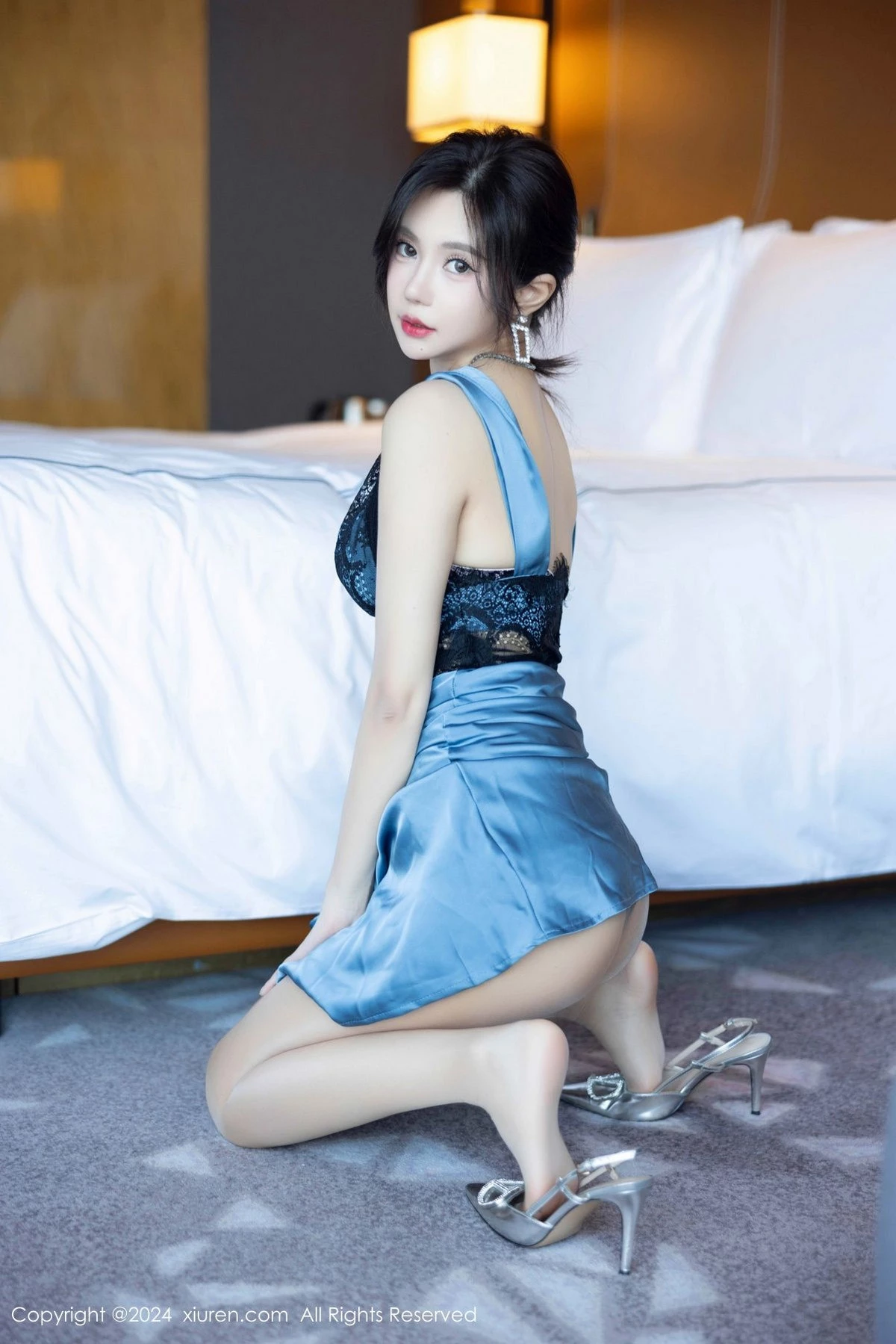 秀人集.com_[XiuRen秀人网]No.9310_女神绮里嘉ula性感黑色蕾丝内衣配肉色丝袜秀完美身材诱惑写真94P