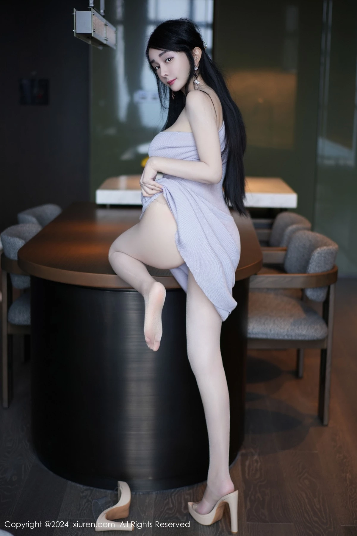 秀人集.com_[XiuRen秀人网]No.9183_模特允爾私房性感紫色连衣裙配肉色丝袜秀丰腴身材撩人诱惑写真70P