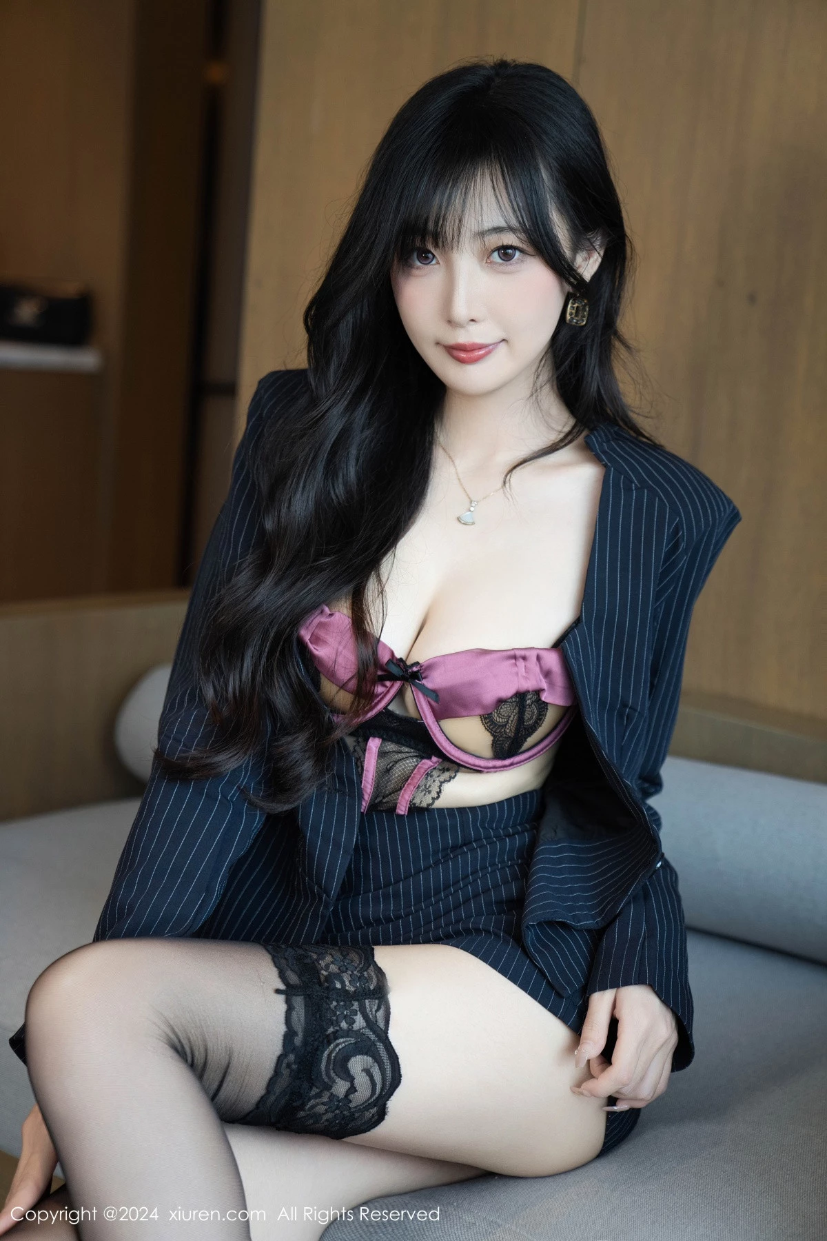 秀人集.com_[XiuRen秀人网]No.9186_模特林星阑私房性感紫色情趣内衣配黑丝袜秀曼妙身姿诱惑写真90P