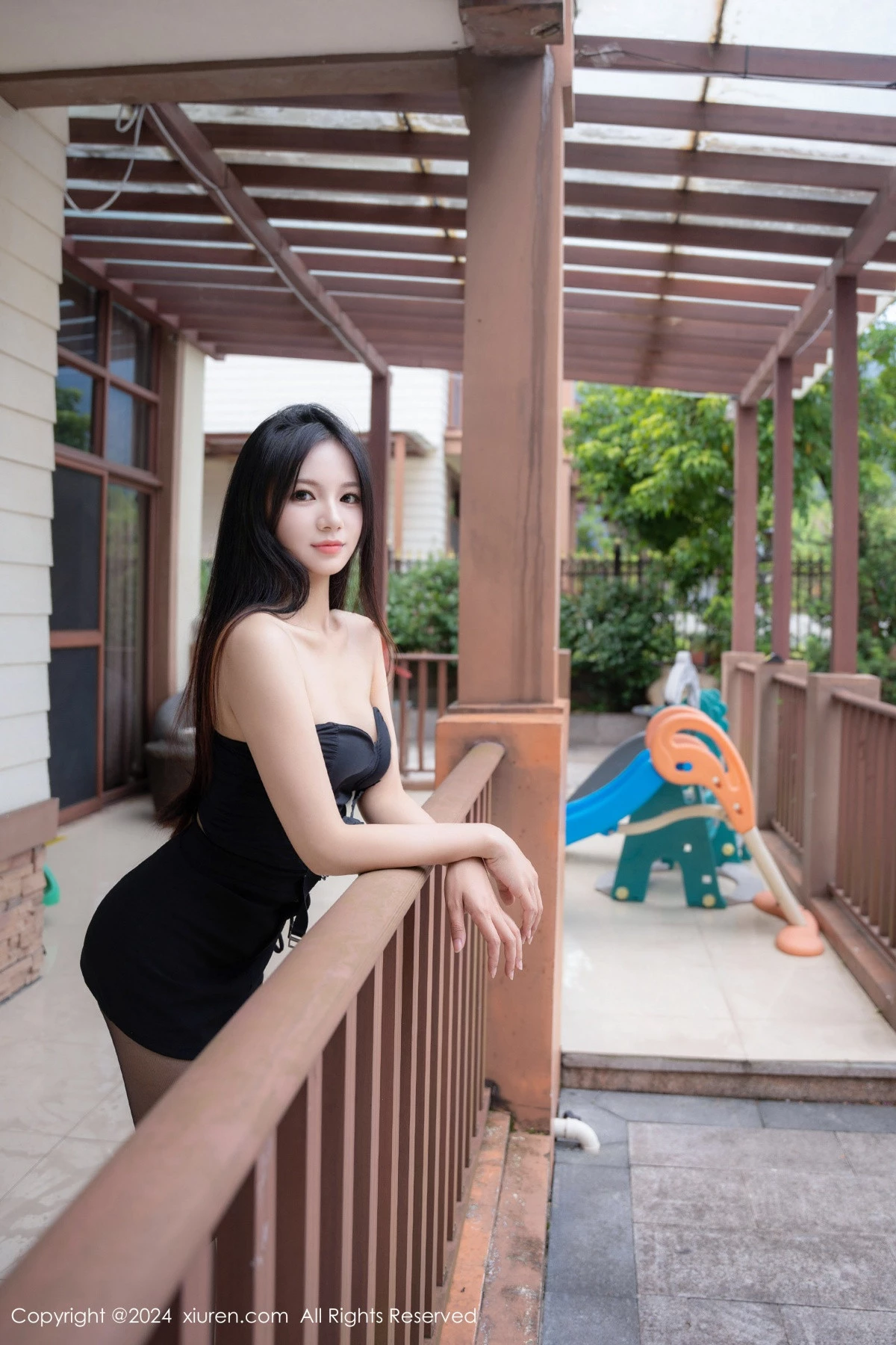 秀人集.com_[XiuRen秀人网]No.9191_新人模特奶茹性感黑色吊带服饰配超薄黑丝秀凹凸身材诱惑写真89P