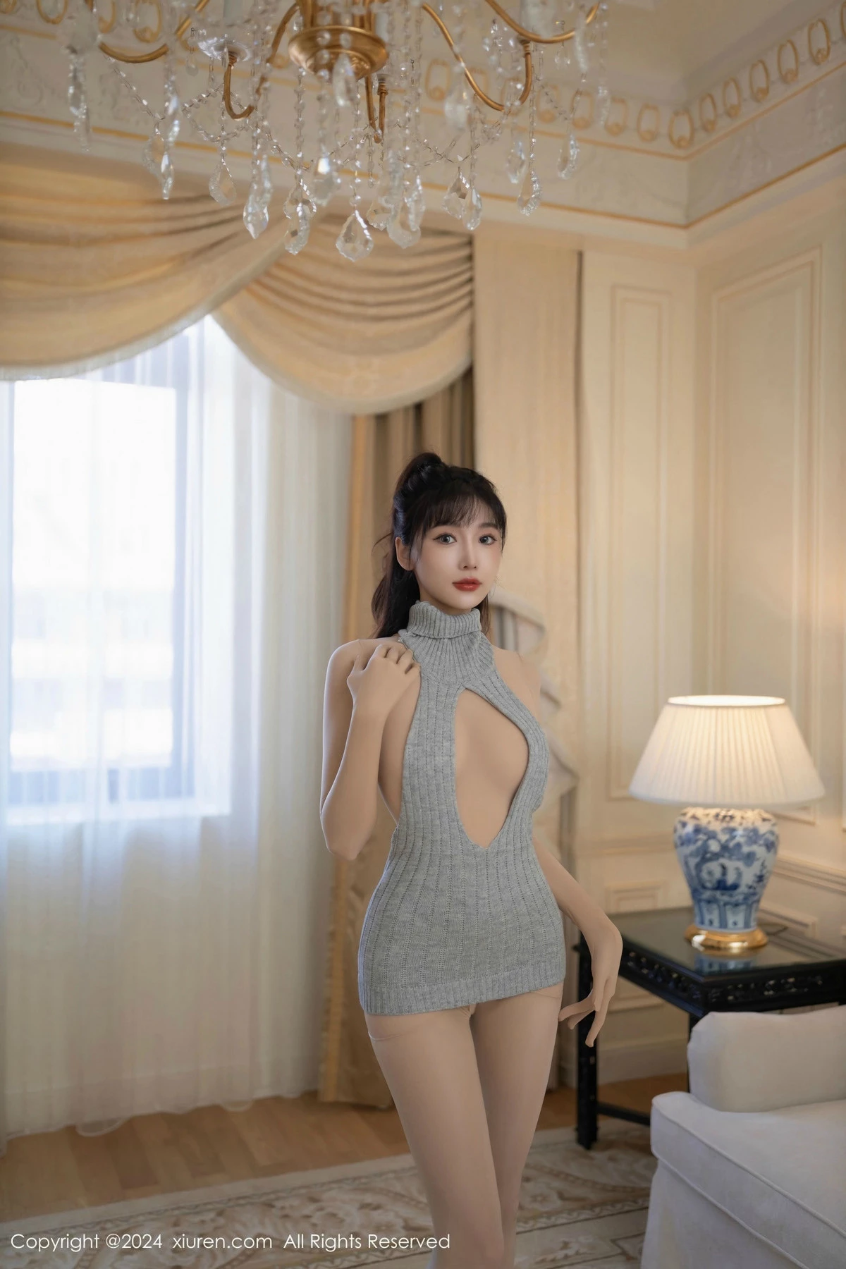 秀人集.com_[XiuRen秀人网]No.9413_模特陆萱萱性感毛衣露超薄连体肉色丝袜秀曼妙身姿完美诱惑写真80P