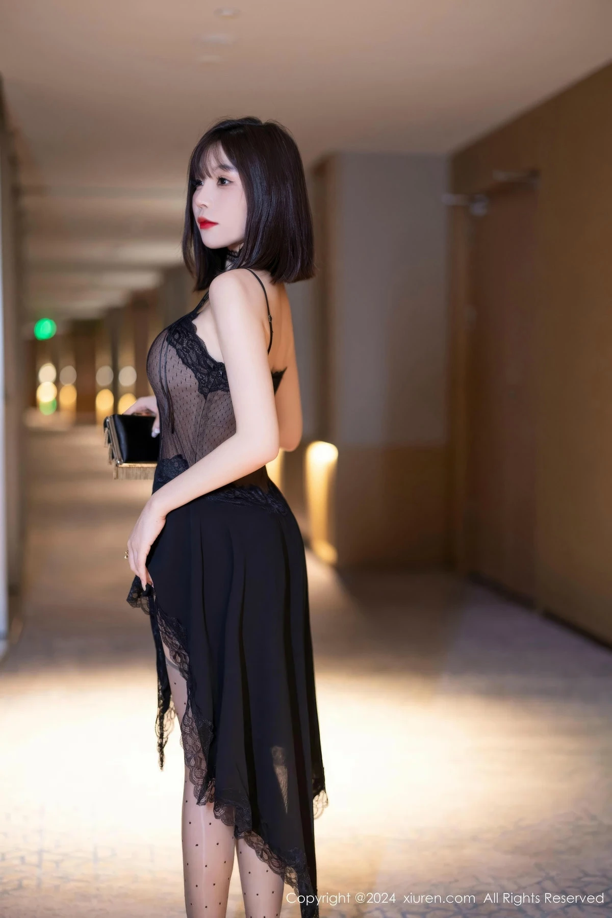 秀人集.com_[XiuRen秀人网]No.9339_女神徐莉芝Booty性感黑色连衣裙+黑色连体网袜秀美腿诱惑写真82P
