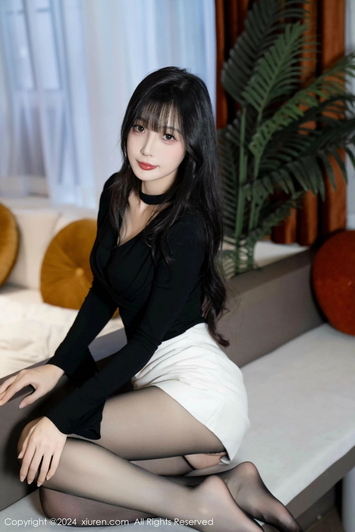 秀人集.com_[XiuRen秀人网]No.9691_模特林星阑性感墨绿色内衣配超薄黑丝秀曼妙身姿迷人诱惑写真100P