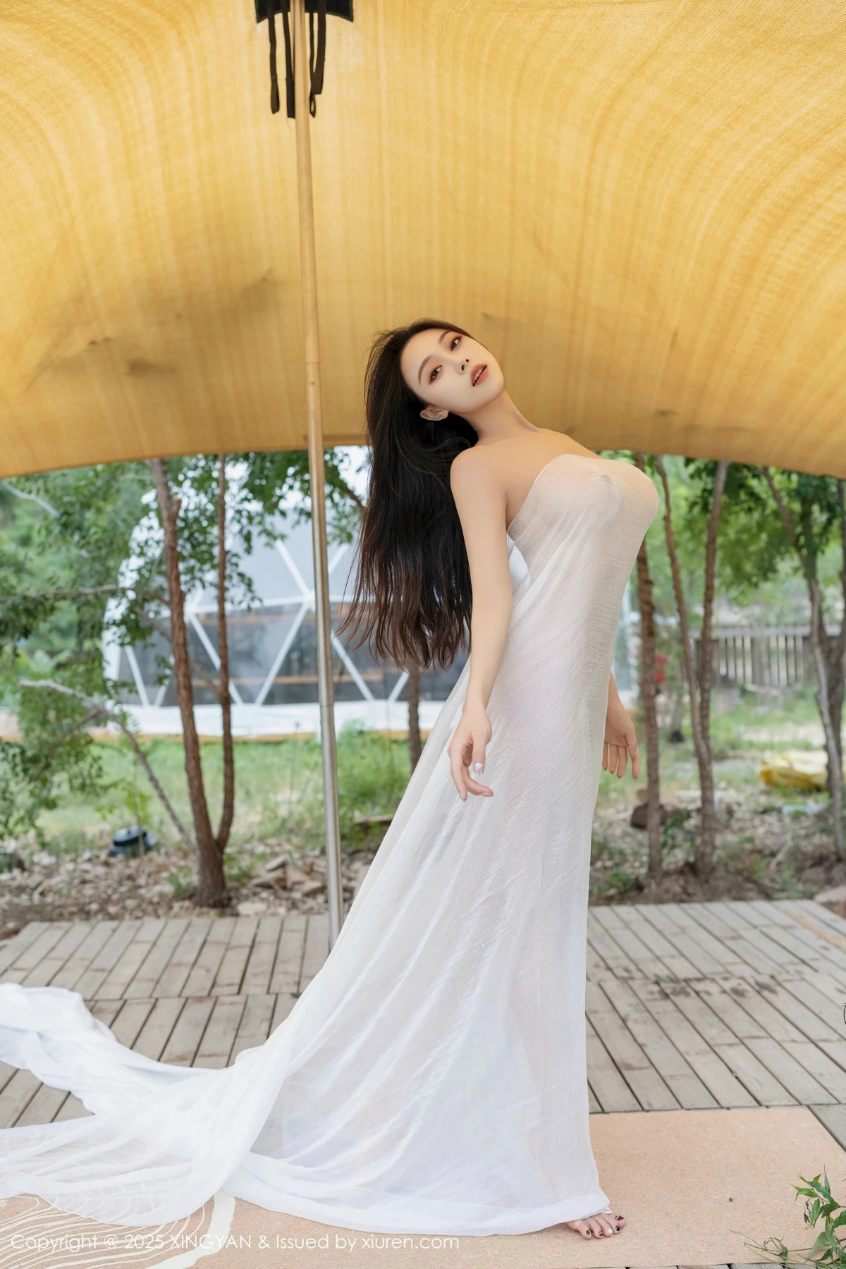 秀人集.com_[XINGYAN星颜社]VOL.298_模特清妙户外性感白色轻透薄纱透视秀诱人胴体火辣诱惑写真80P