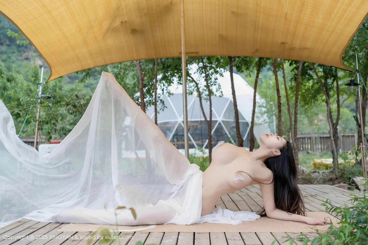 秀人集.com_[XINGYAN星颜社]VOL.298_模特清妙户外性感白色轻透薄纱透视秀诱人胴体火辣诱惑写真80P