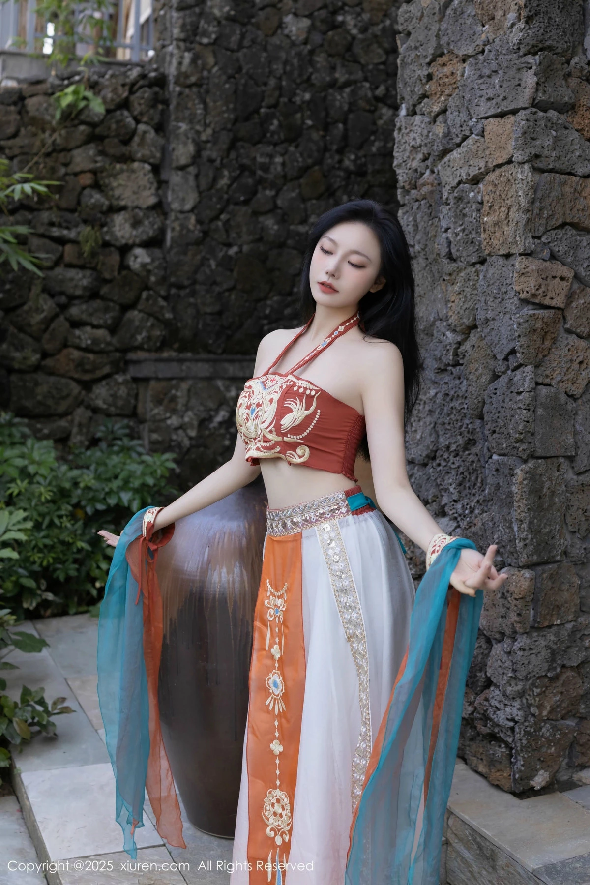 秀人集.com_[XiuRen秀人网]No.9757_模特安然anran性感古风薄纱服饰配超薄肉丝秀丰满身材诱惑写真81P