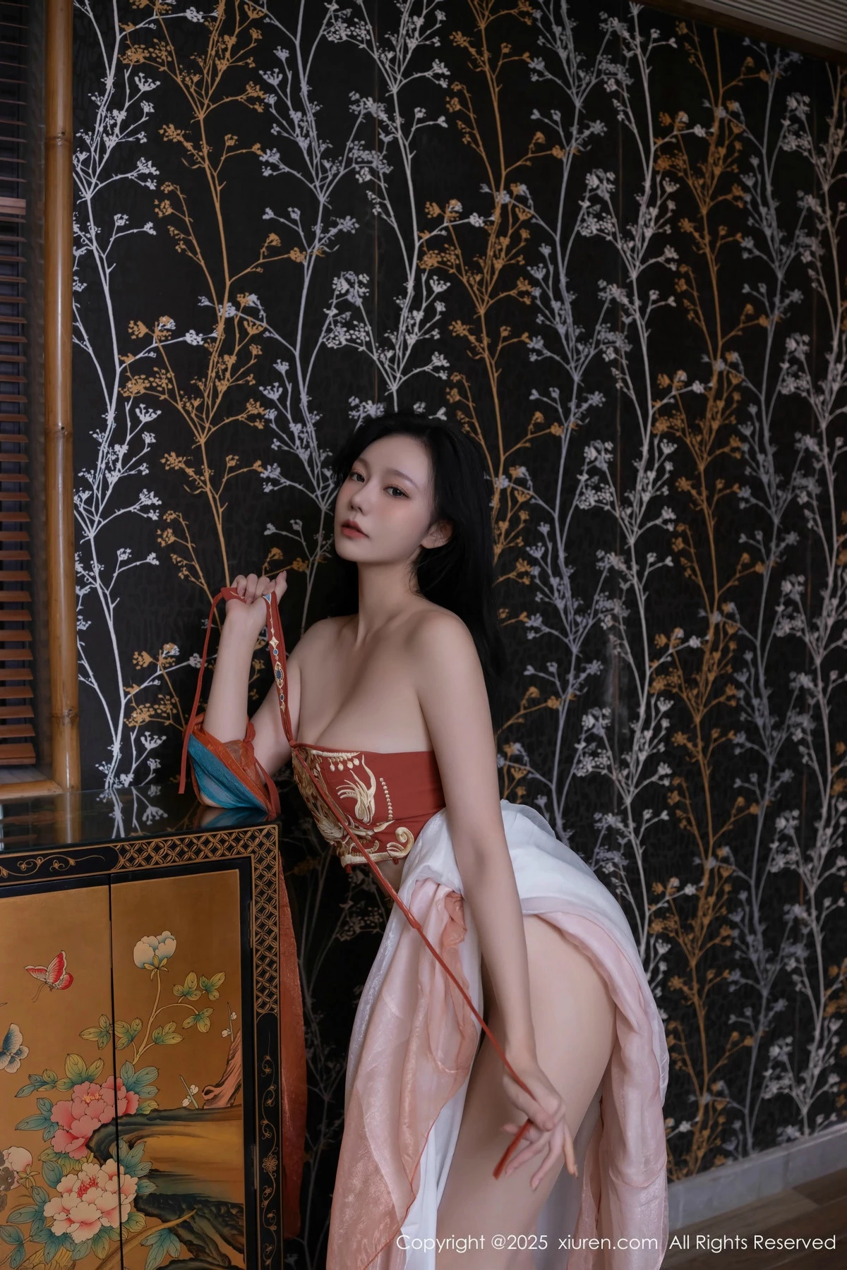 秀人集.com_[XiuRen秀人网]No.9757_模特安然anran性感古风薄纱服饰配超薄肉丝秀丰满身材诱惑写真81P