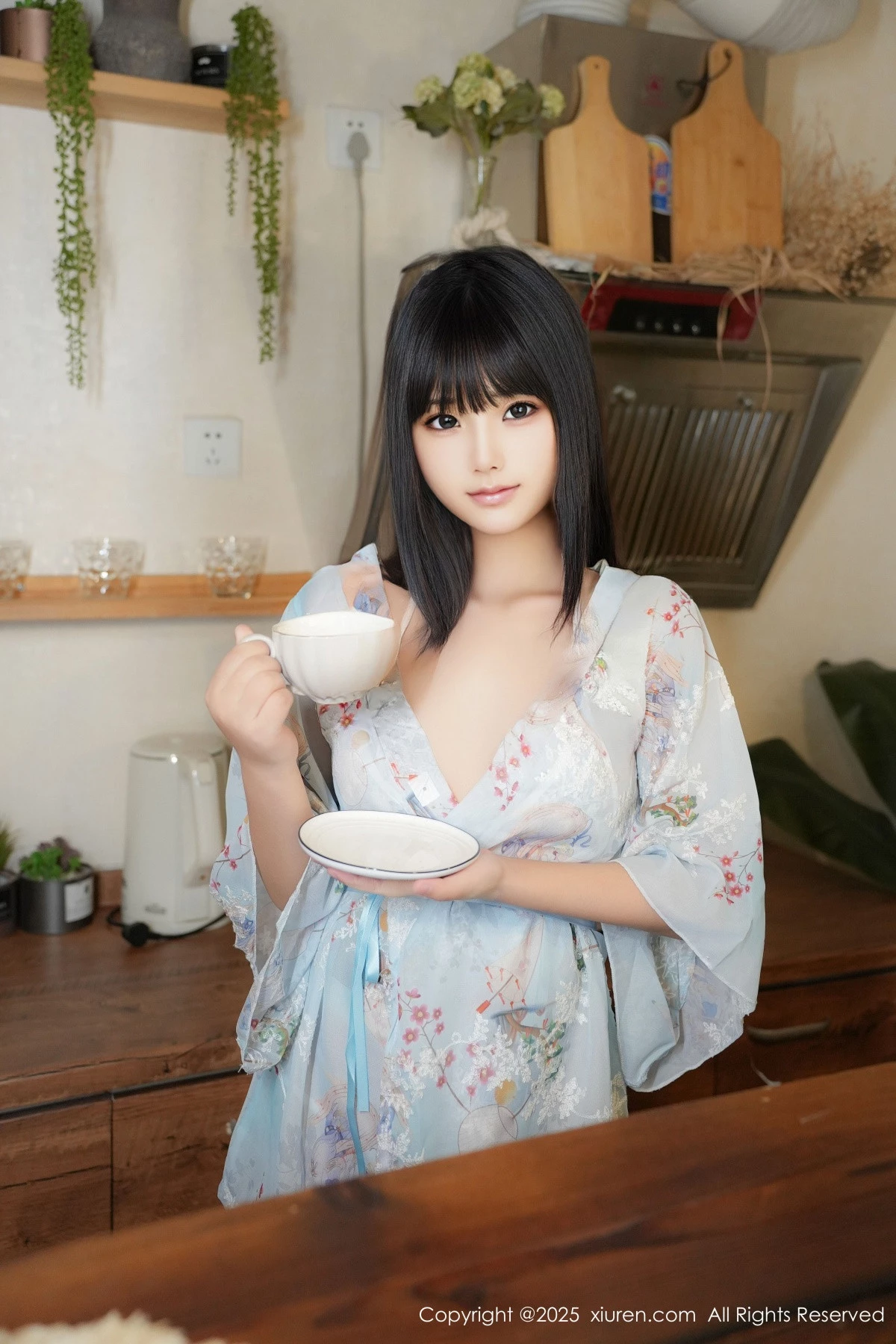 秀人集.com_[XiuRen秀人网]No.9760_模特姚若兮vay性感浅绿碎花情趣裙配白丝裤袜秀曼妙身姿诱惑写真51P