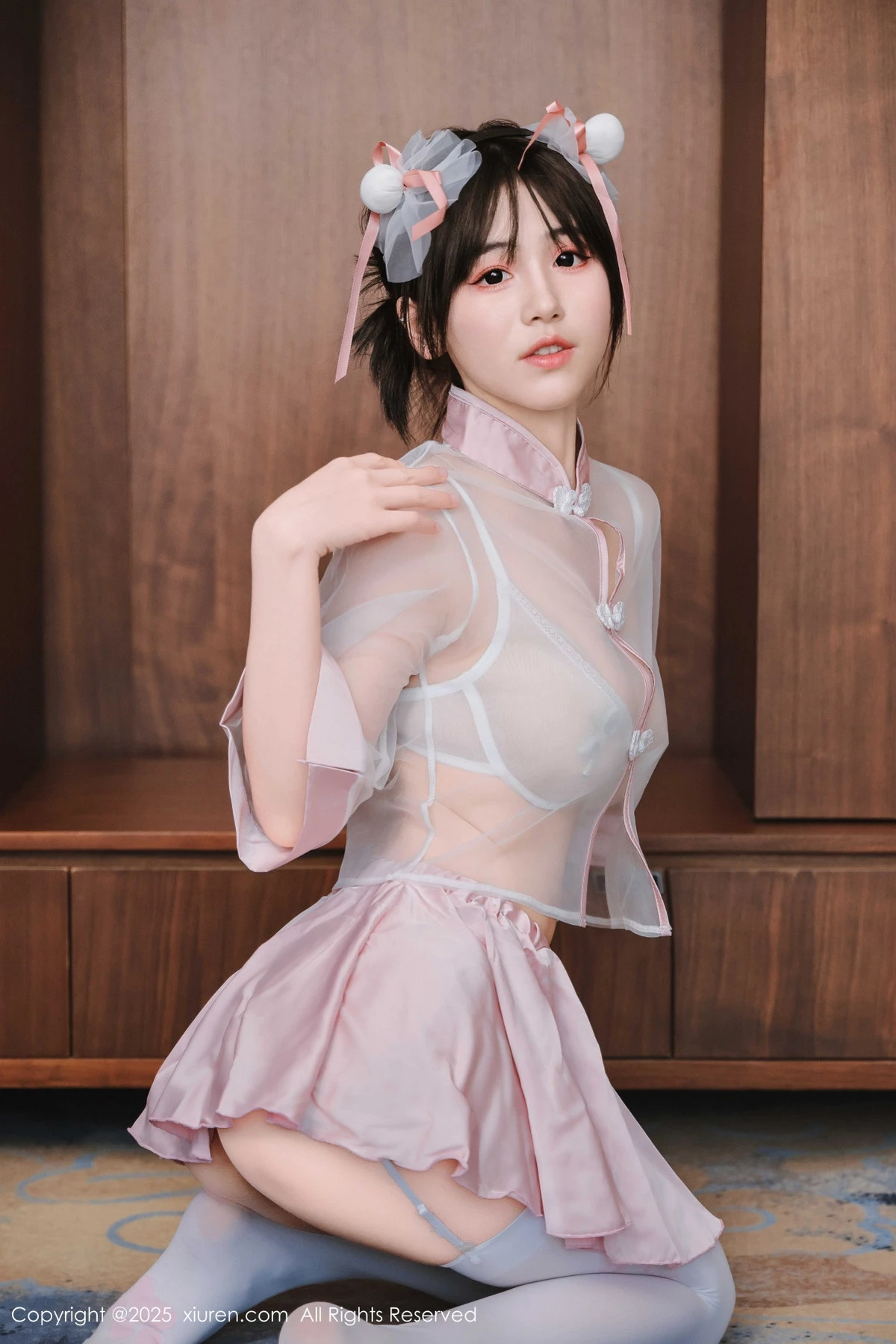 秀人集.com_[XiuRen秀人网]No.9763_模特奶芙乔乔性感粉色情趣内衣配白丝吊袜秀凹凸身材诱惑写真68P