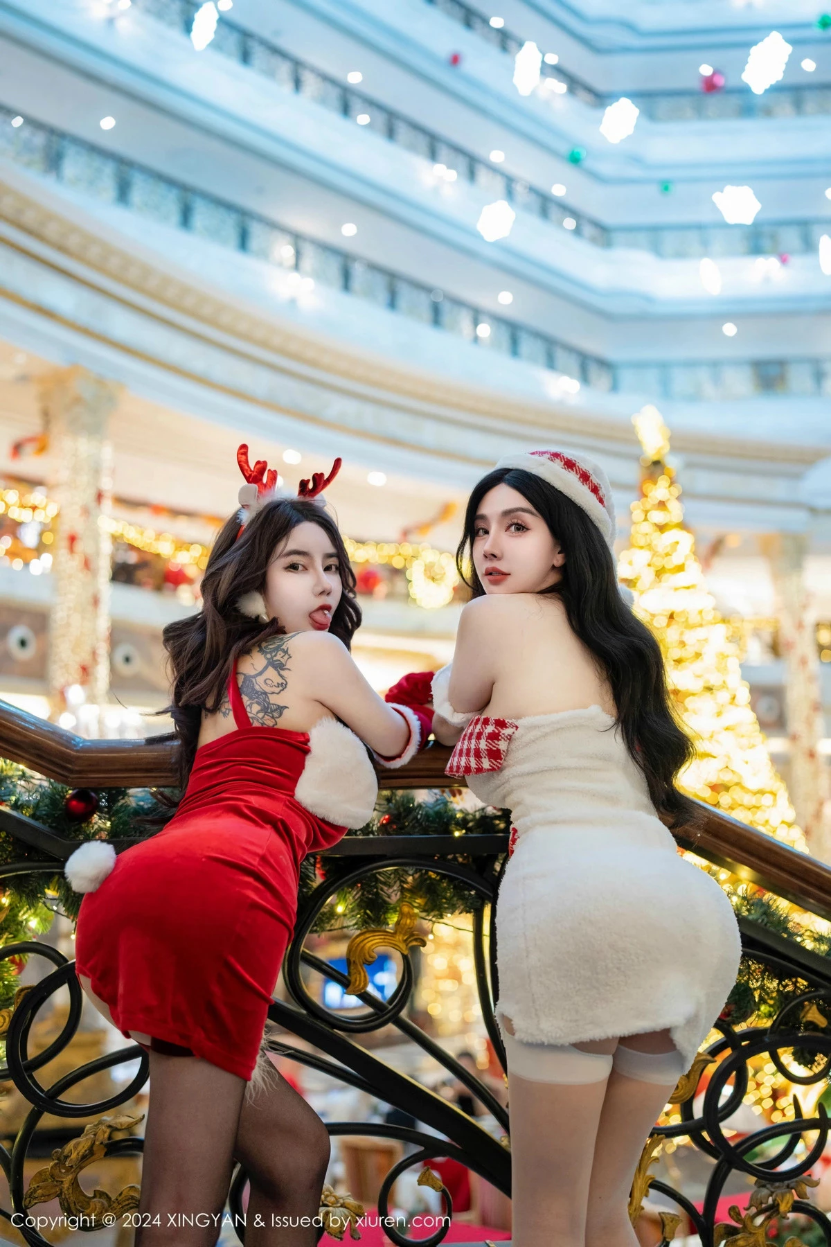 秀人集.com_[XINGYAN星颜社]VOL.294_模特合集潘思沁圣诞主题性感圣诞情趣服饰秀惹火身材诱惑写真76P