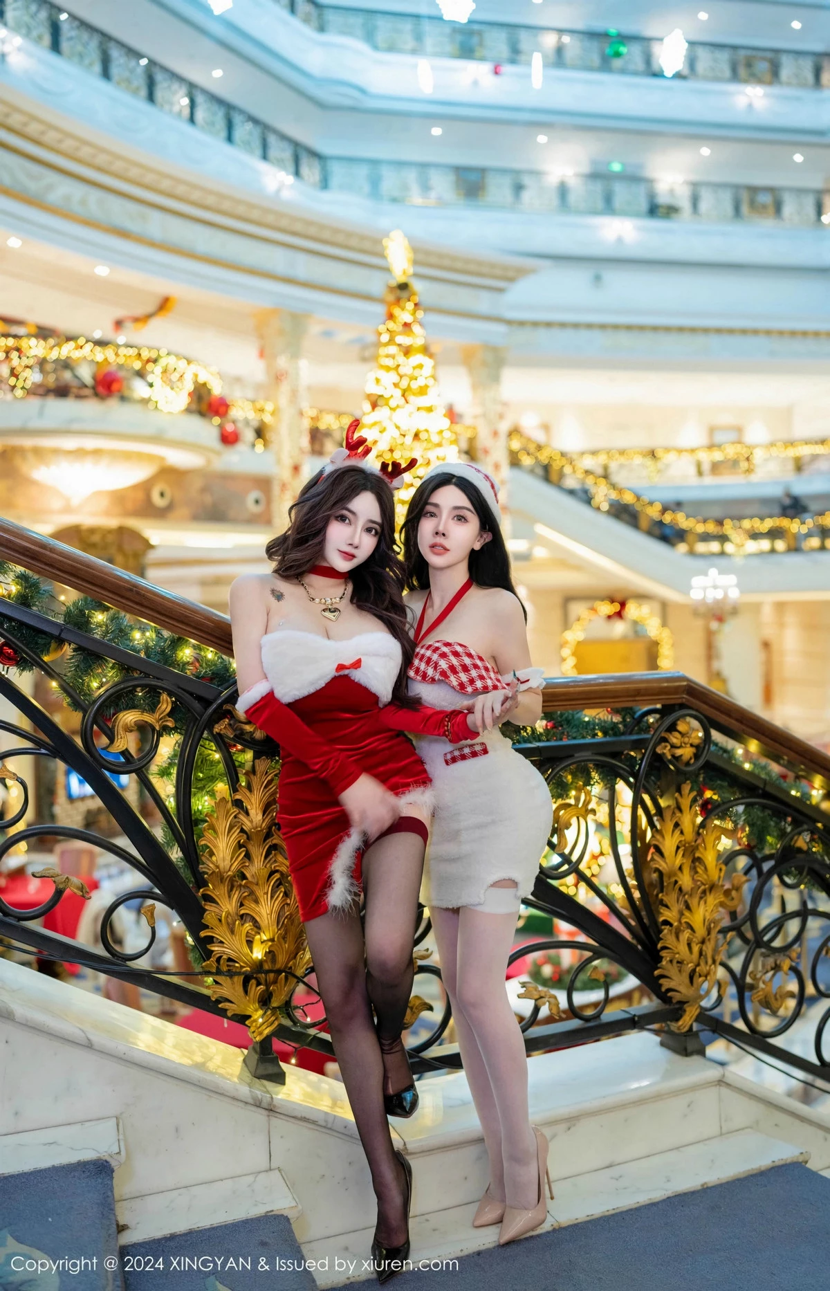 秀人集.com_[XINGYAN星颜社]VOL.294_模特合集潘思沁圣诞主题性感圣诞情趣服饰秀惹火身材诱惑写真76P