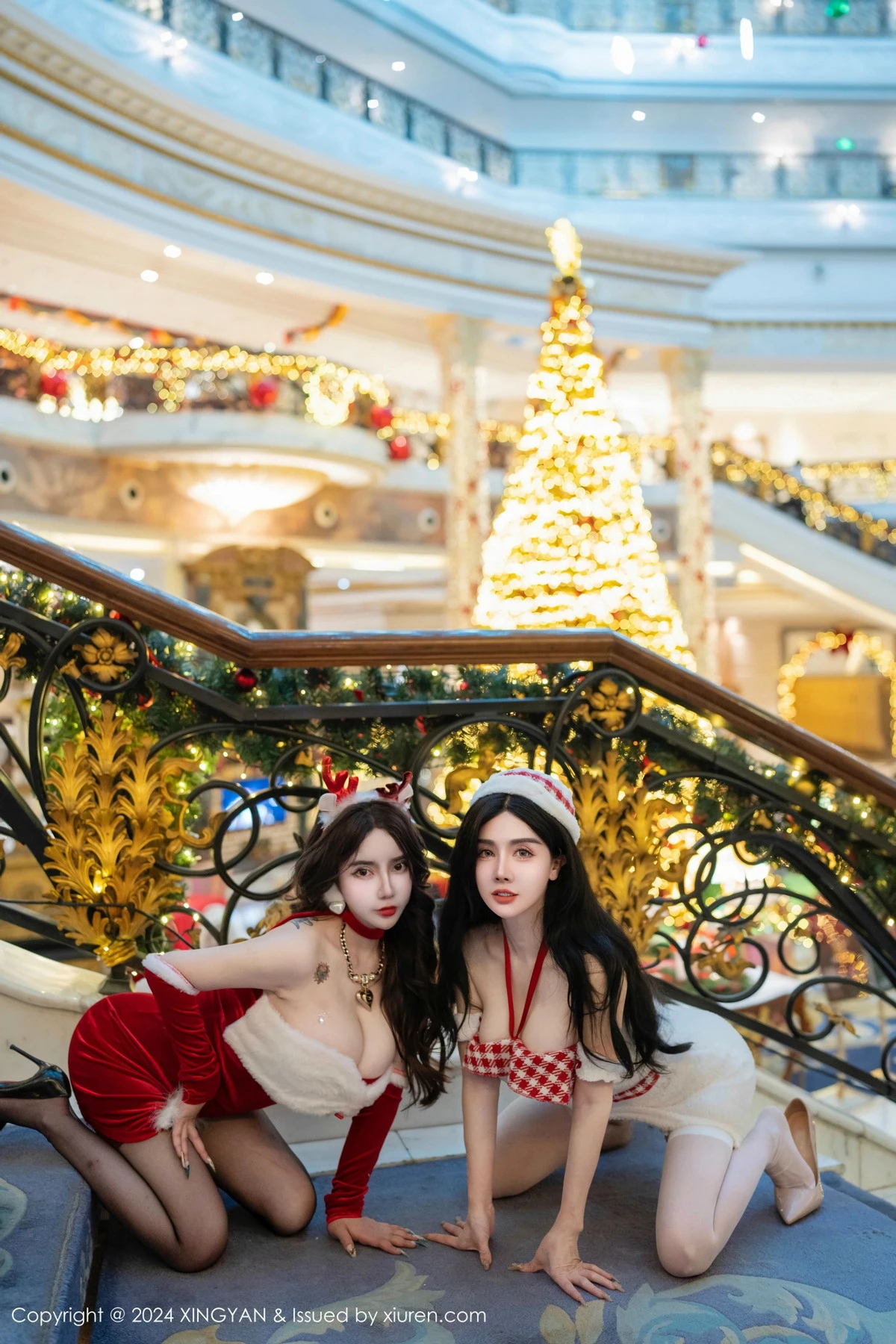 秀人集.com_[XINGYAN星颜社]VOL.294_模特合集潘思沁圣诞主题性感圣诞情趣服饰秀惹火身材诱惑写真76P
