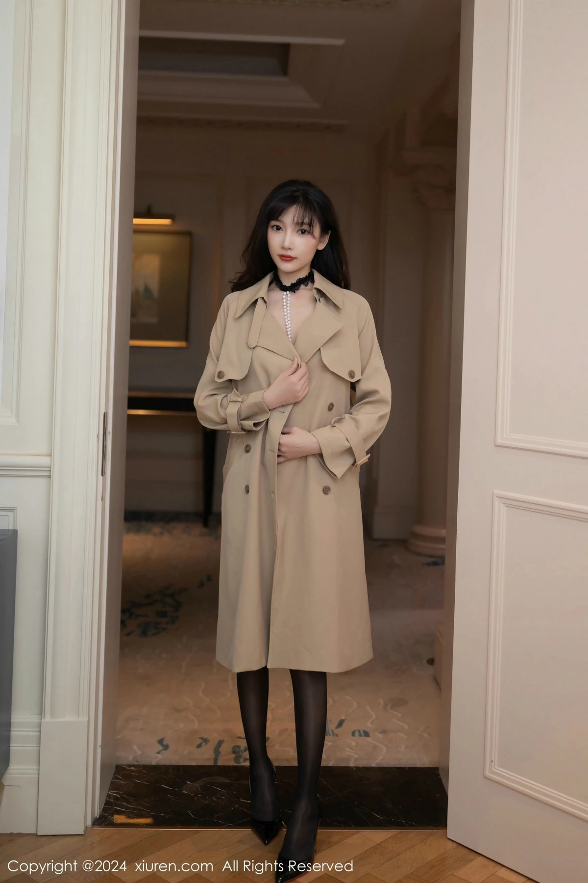 秀人集.com_[XiuRen秀人网]No.9665_模特陆萱萱性感黑色情趣内衣配黑色丝袜秀曼妙身姿撩人诱惑写真80P