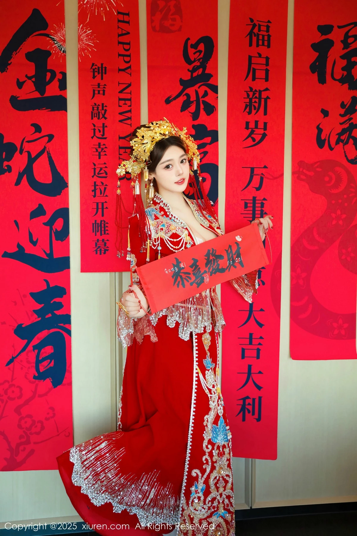 秀人集.com_[XiuRen秀人网]No.9823_模特蛋蛋宝新年主题性感红色新娘装露白色内衣秀丰腴身材诱惑写真79P