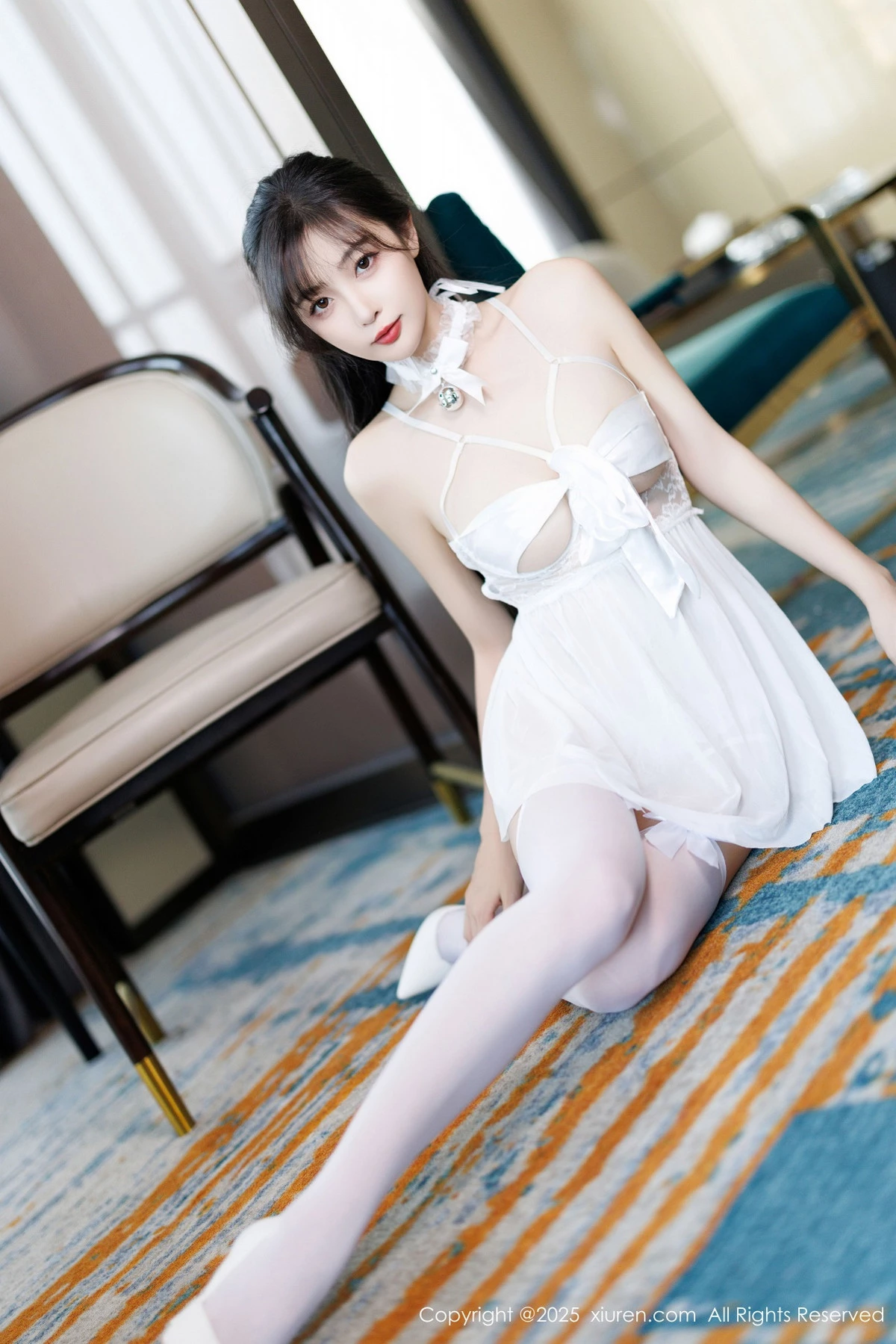 秀人集.com_[XiuRen秀人网]No.9863_模特林星阑性感浅色连衣短裙+白色情趣内衣秀曼妙身姿诱惑写真83P