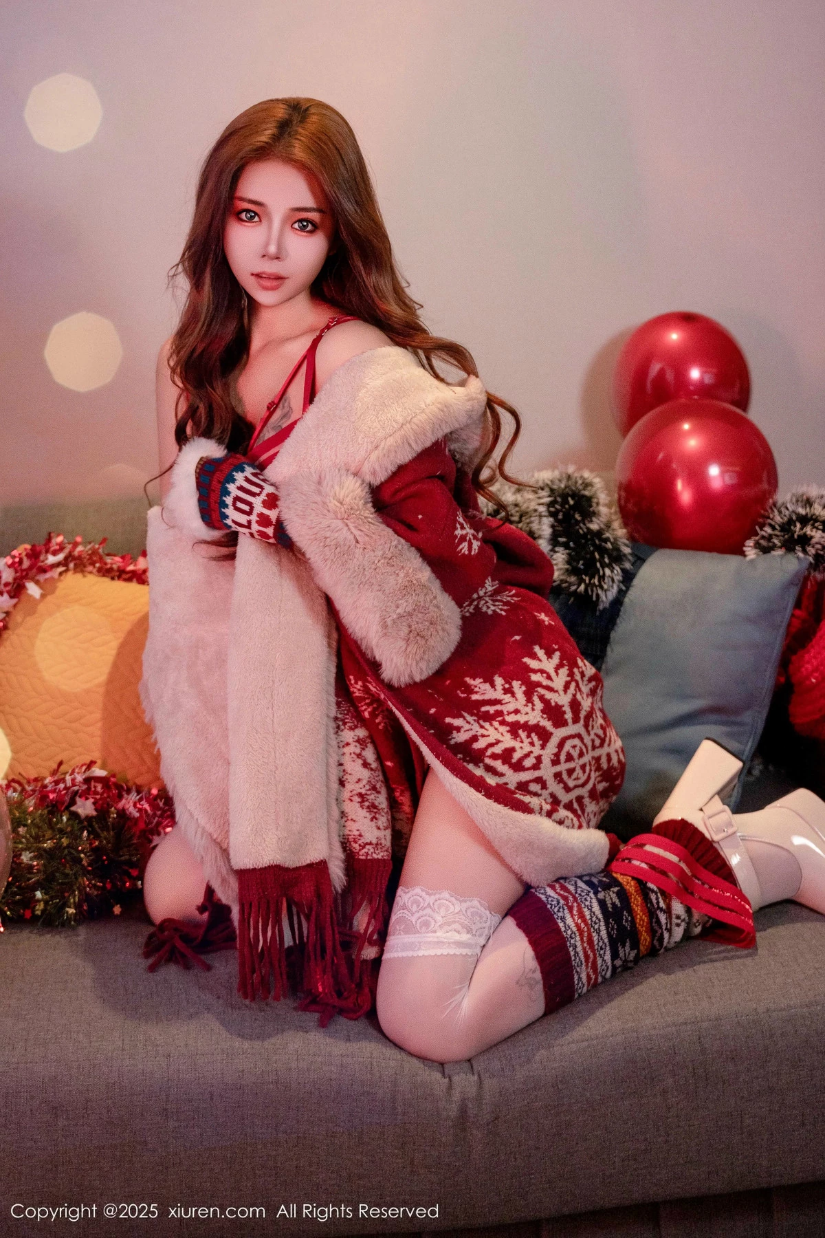 秀人集.com_[XiuRen秀人网]No.9789_模特沐娜娜新年主题性感情趣内衣配白丝袜秀惹火身材诱惑写真88P