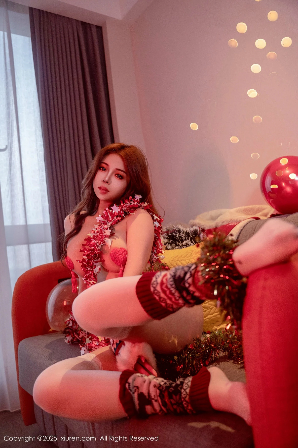 秀人集.com_[XiuRen秀人网]No.9789_模特沐娜娜新年主题性感情趣内衣配白丝袜秀惹火身材诱惑写真88P