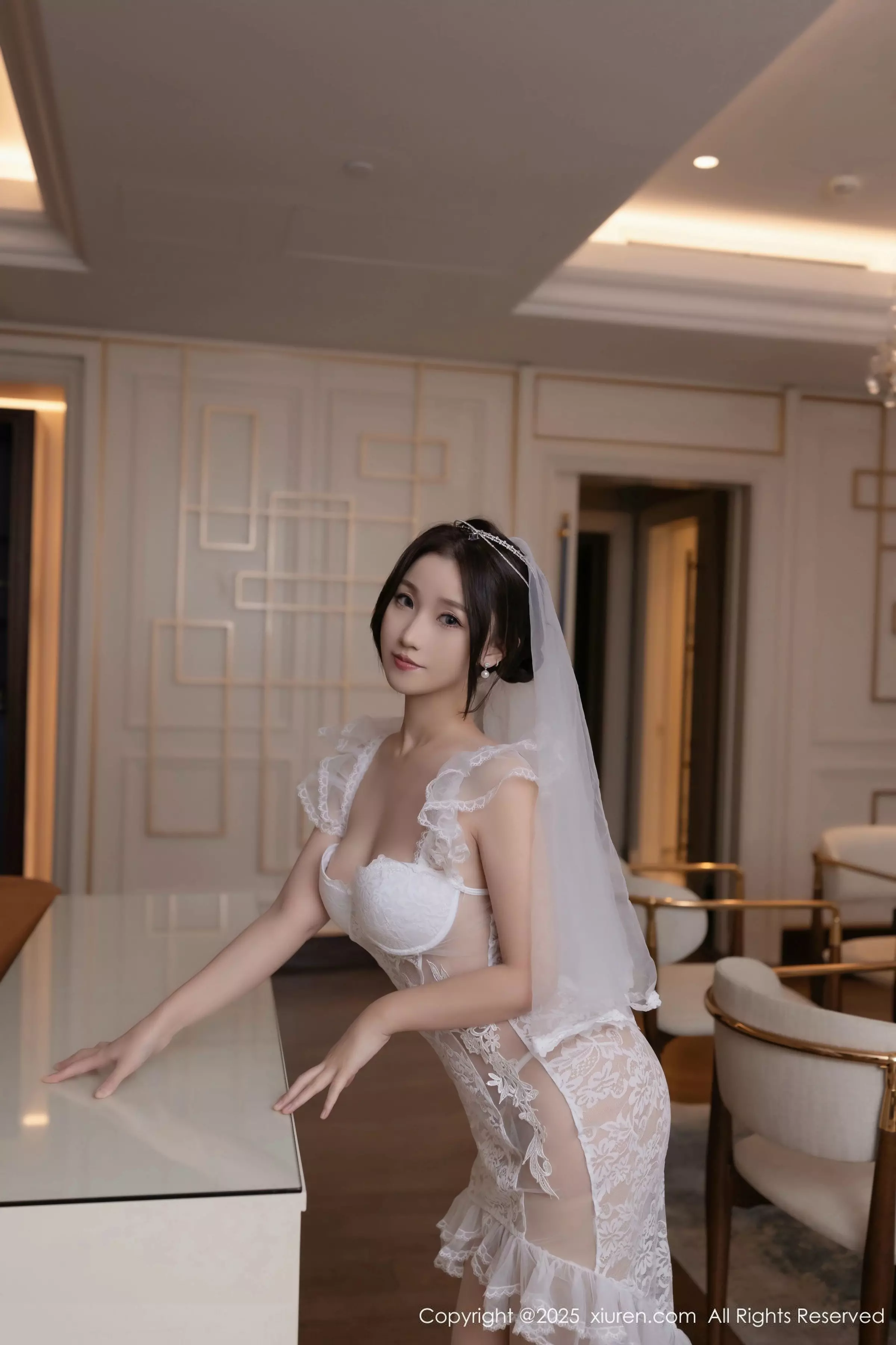 秀人集.com_[XiuRen秀人网]No.10006_模特杏子Yada性感白色婚纱配超薄肉丝秀曼妙身姿撩人诱惑写真85P