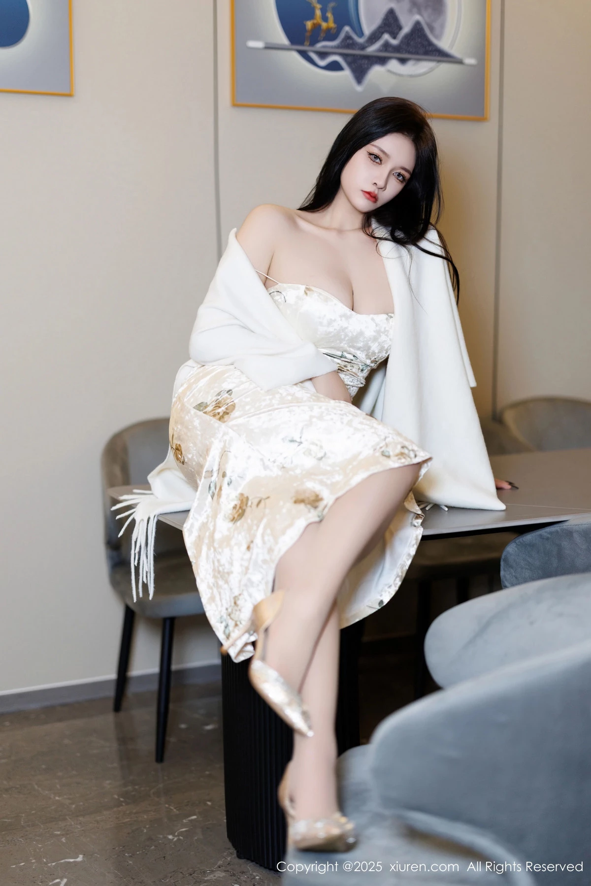 秀人集.com_[XiuRen秀人网]No.9899_模特娜比脱连衣短裙露性感蓝色内衣配超薄肉丝秀凹凸身材诱惑写真81P