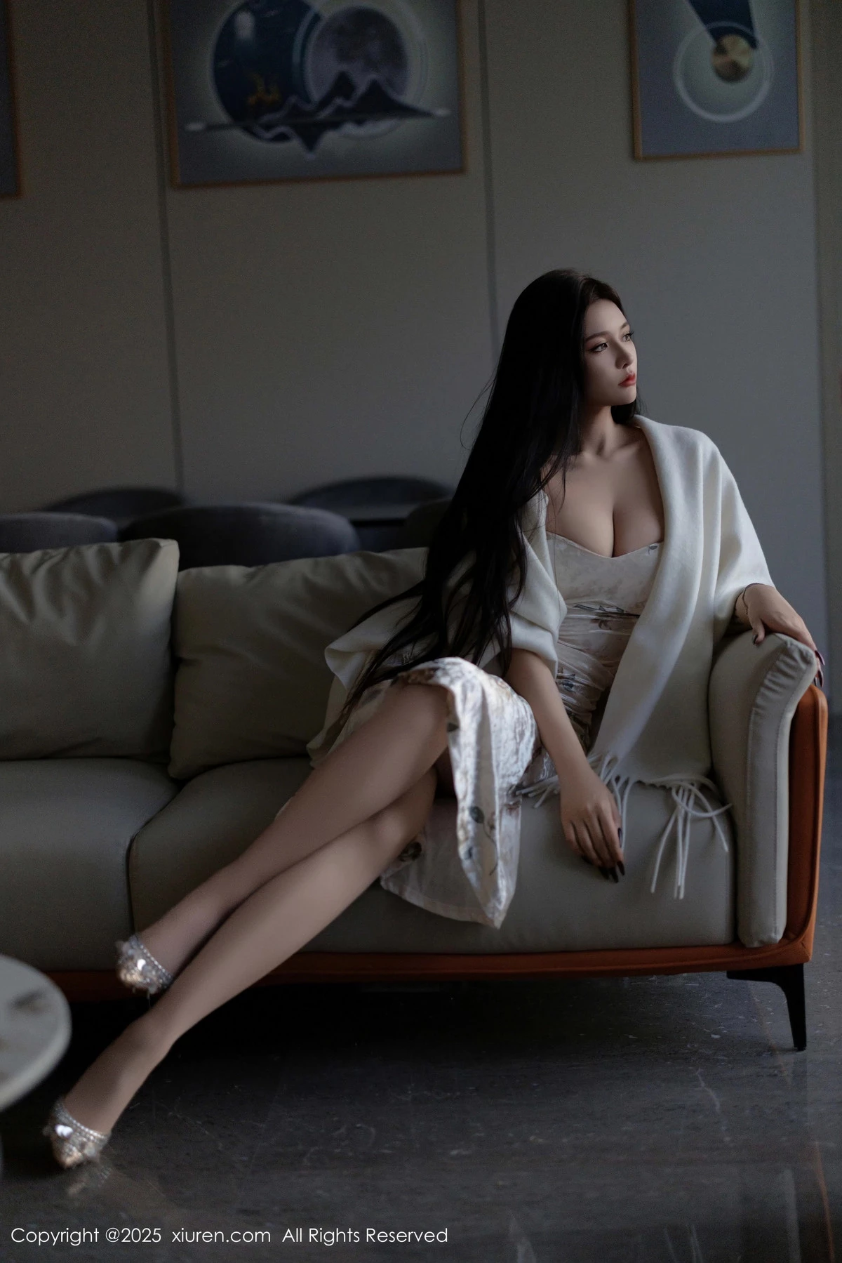 秀人集.com_[XiuRen秀人网]No.9899_模特娜比脱连衣短裙露性感蓝色内衣配超薄肉丝秀凹凸身材诱惑写真81P